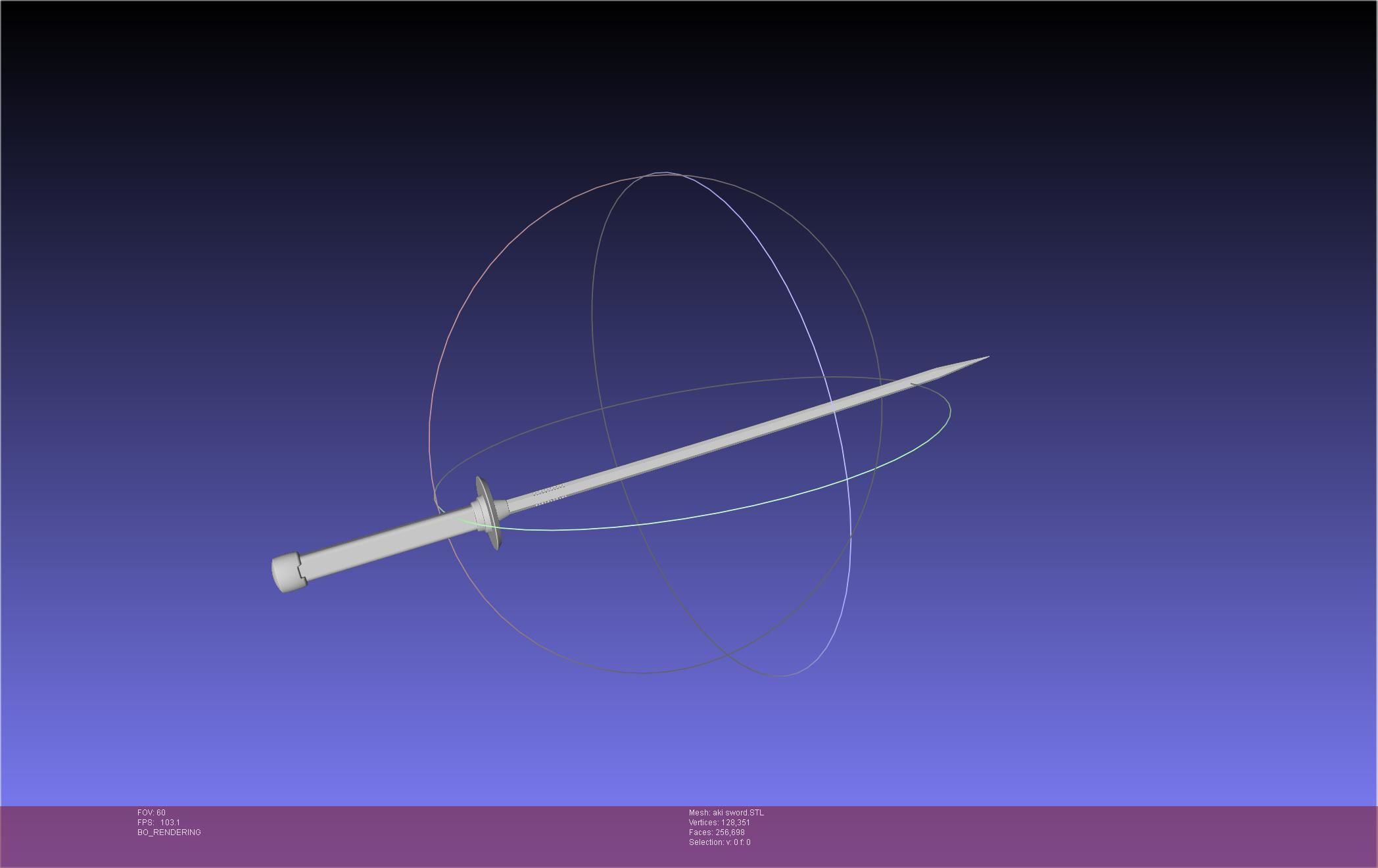 Chainsaw Man Aki Curse Sword Assembly 3D print model_11