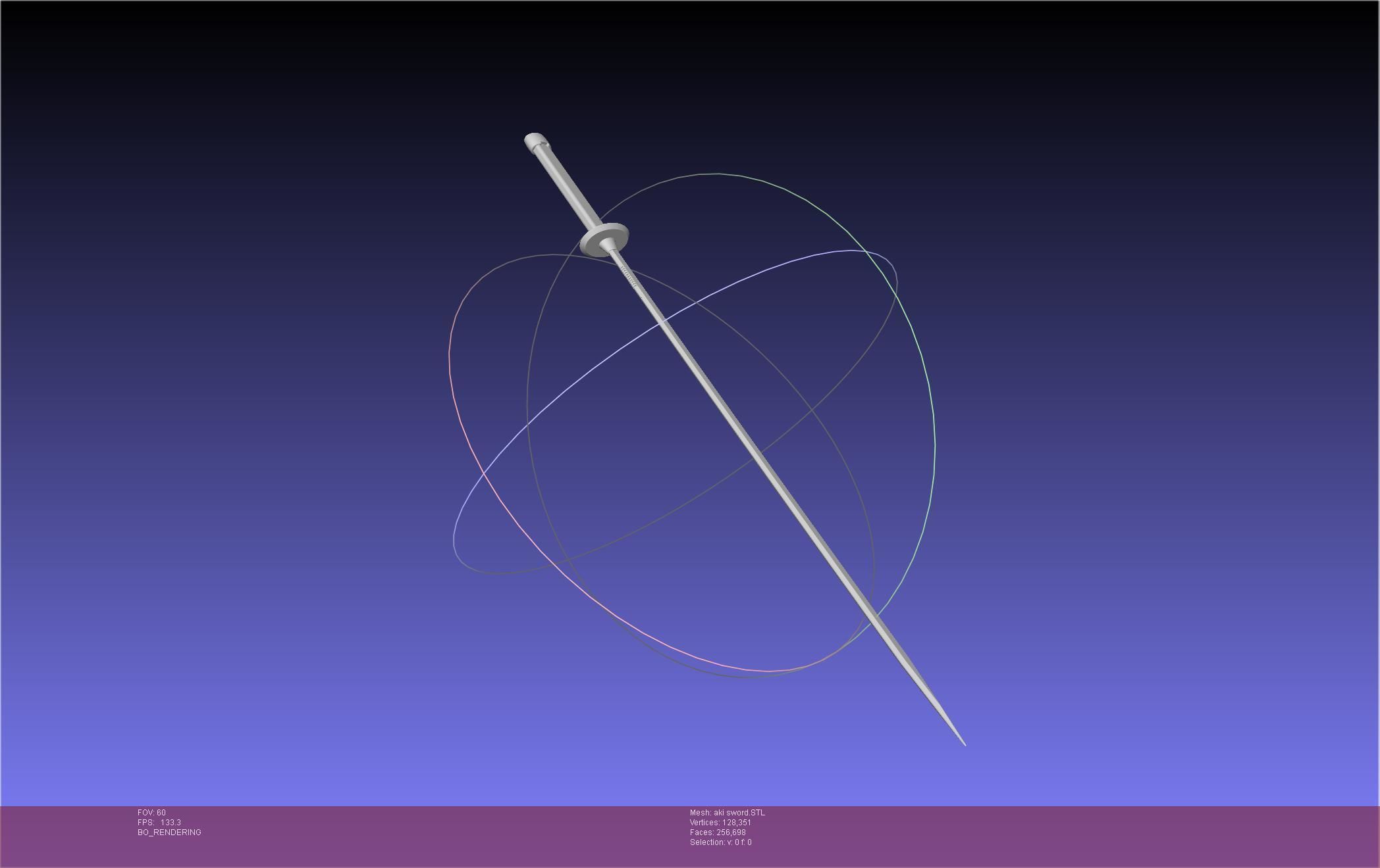 Chainsaw Man Aki Curse Sword Assembly 3D print model_20