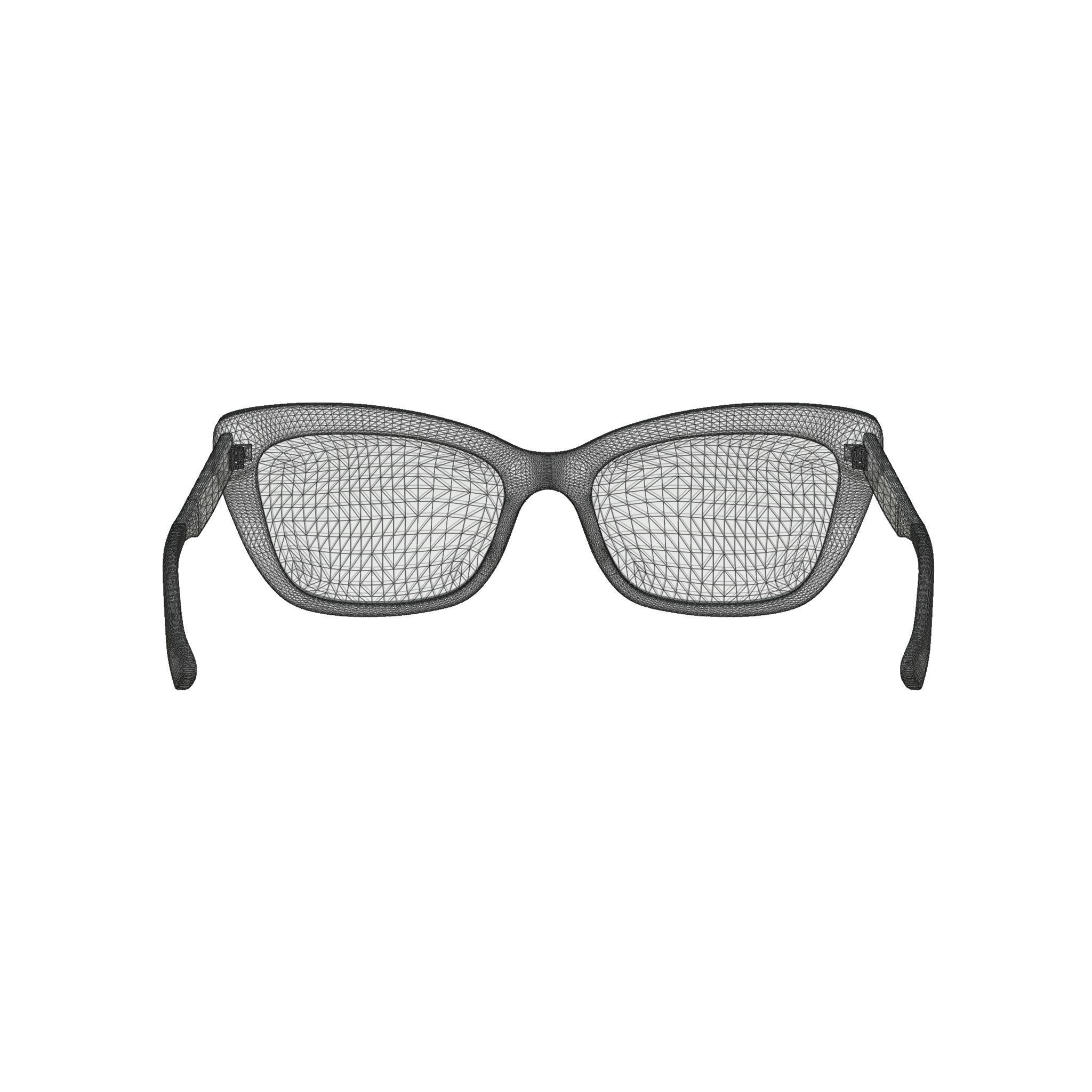 Gucci - GG0165O 006 Glasses Low-poly 3D model_6