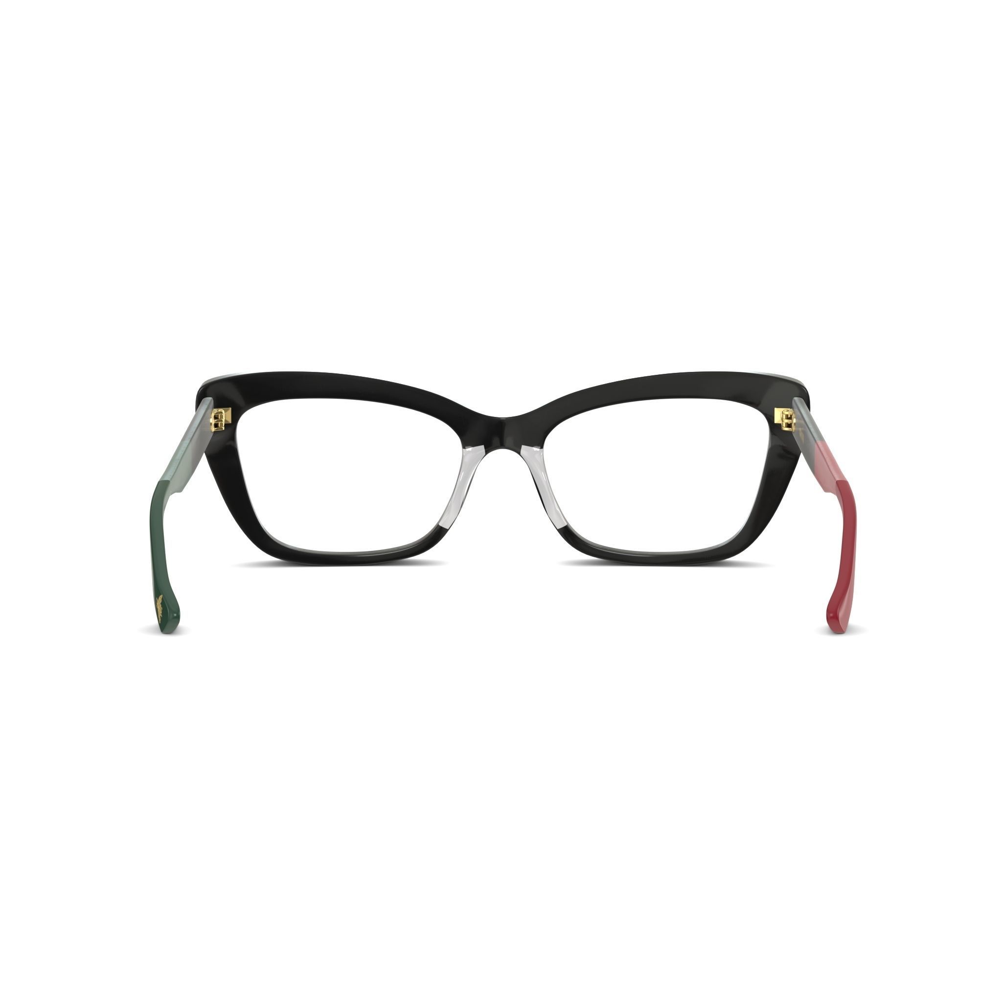 Gucci - GG0165O 006 Glasses Low-poly 3D model_1