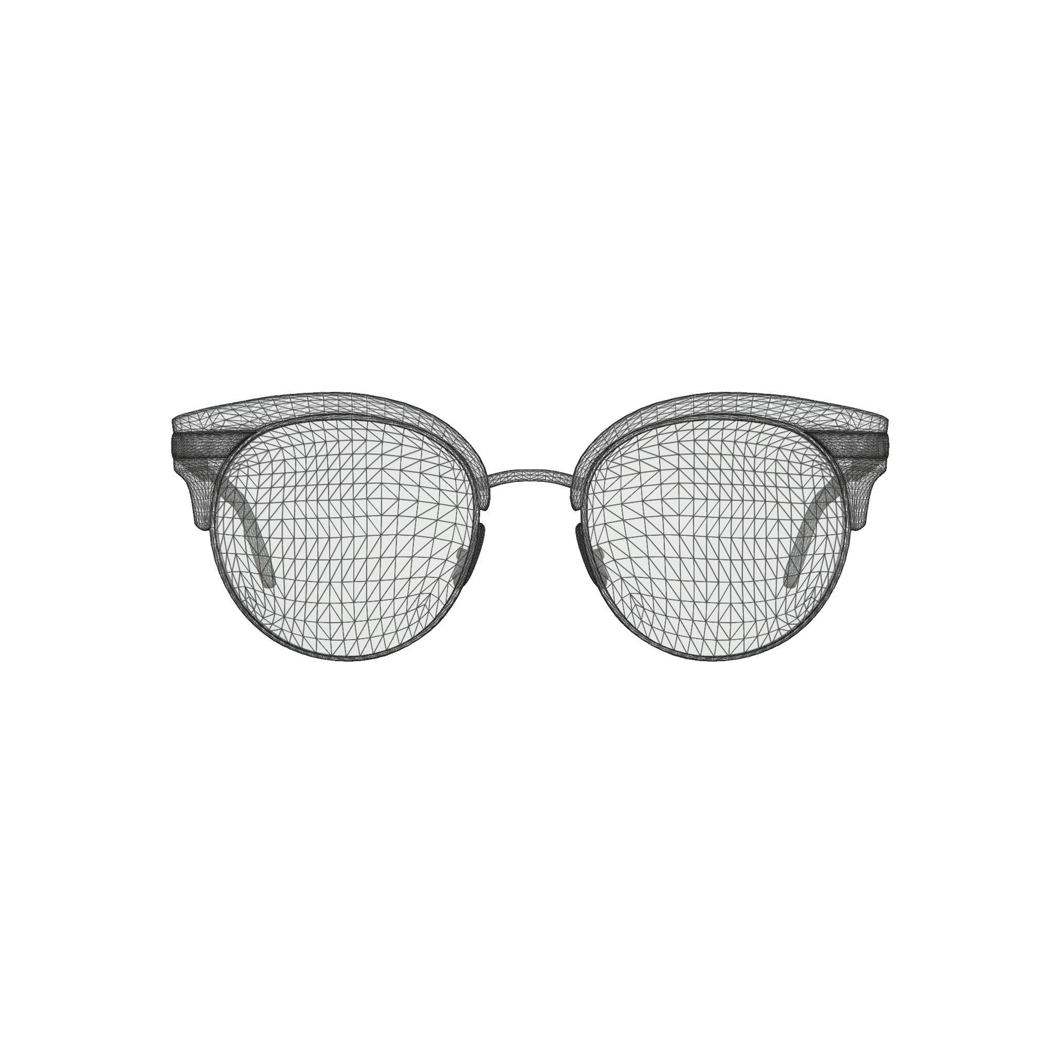 Gucci - GG 0285O 003 Glasses Low-poly 3D model_7