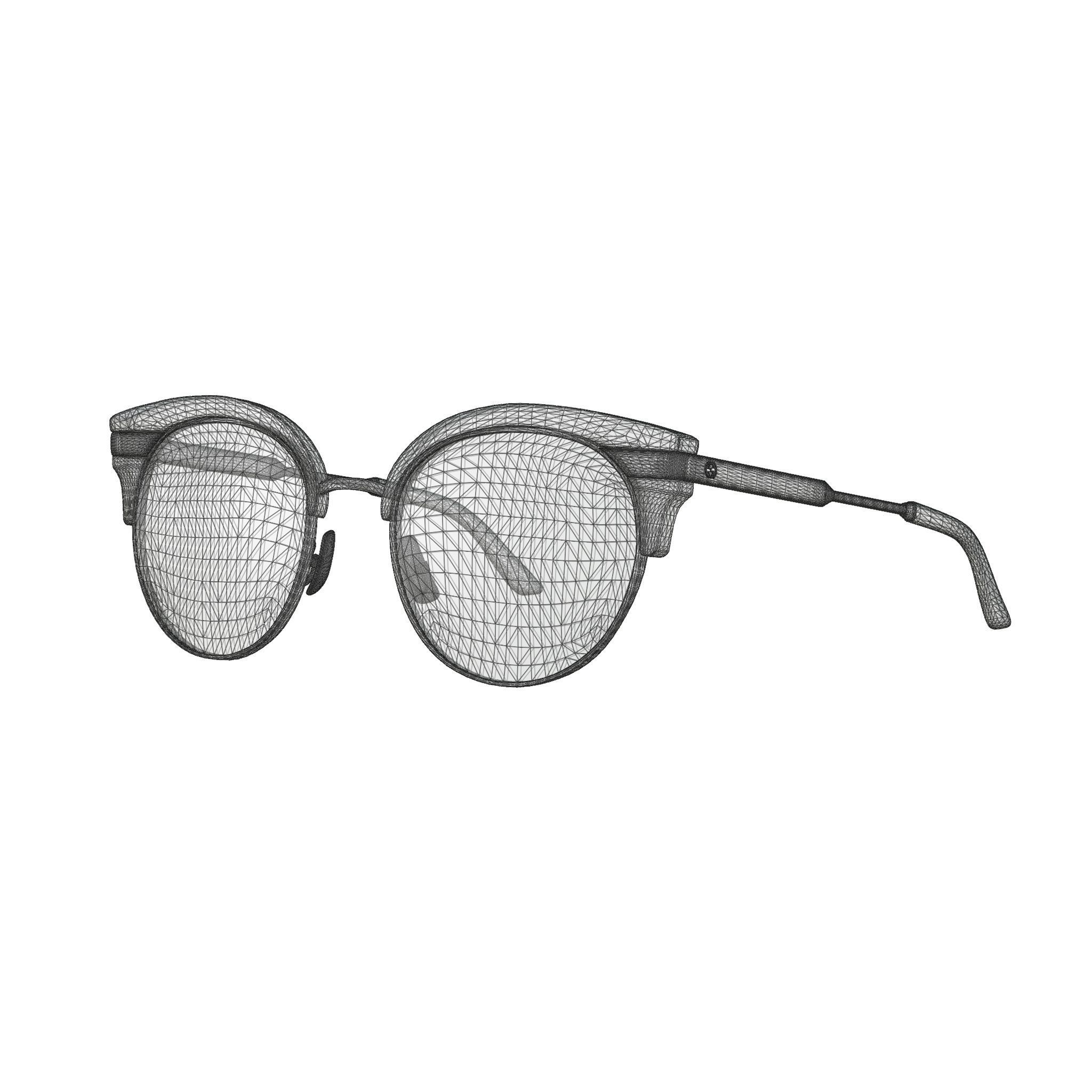 Gucci - GG 0285O 003 Glasses Low-poly 3D model_5