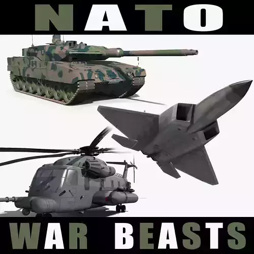 Nato War Beasts - 3d animated models 3D model