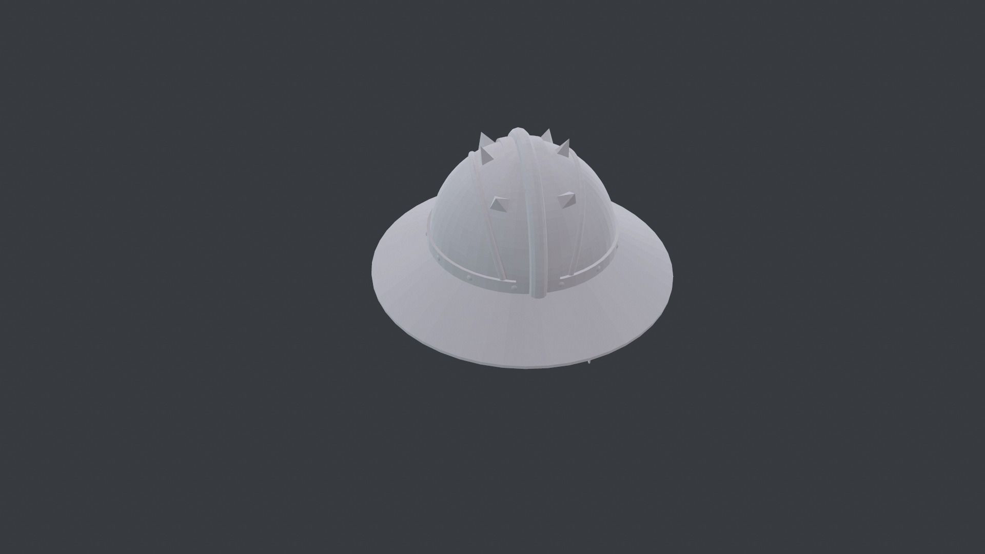 Medieval Helmet Low-poly 3D model_8