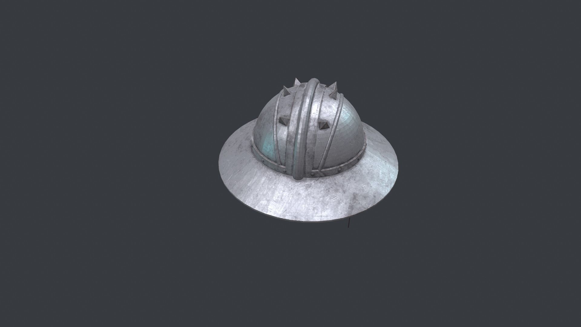 Medieval Helmet Low-poly 3D model_5
