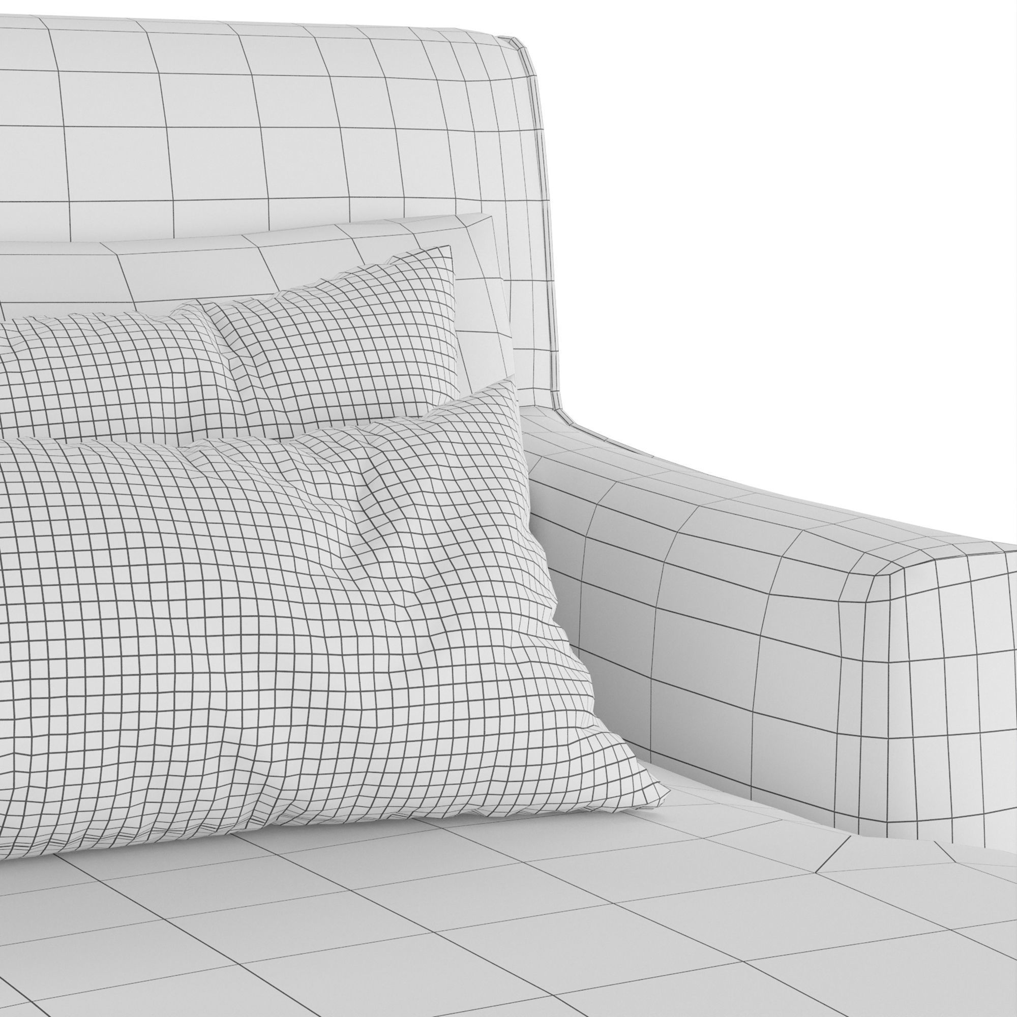 Daybed Folk 3D model_4