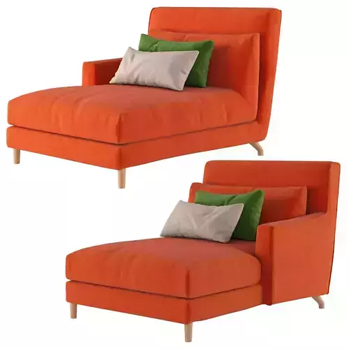 Daybed Folk 3D model