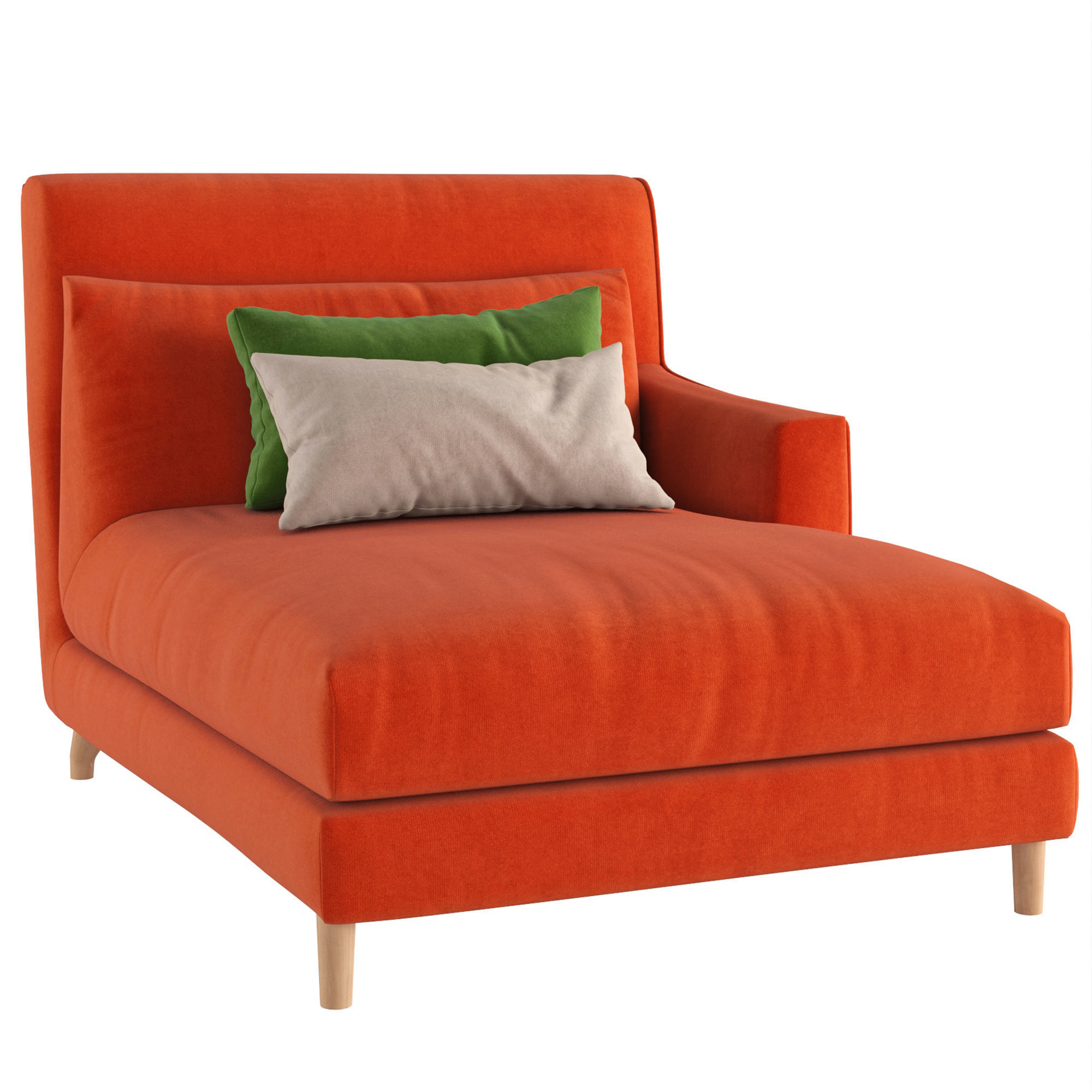 Daybed Folk 3D model_2