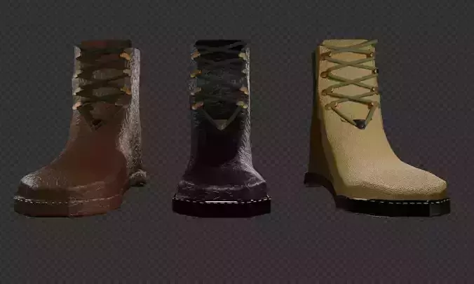 boots pair of with laces