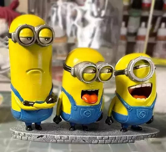 MINIONS FOR 3D PRINT STL OBJ 3D print model
