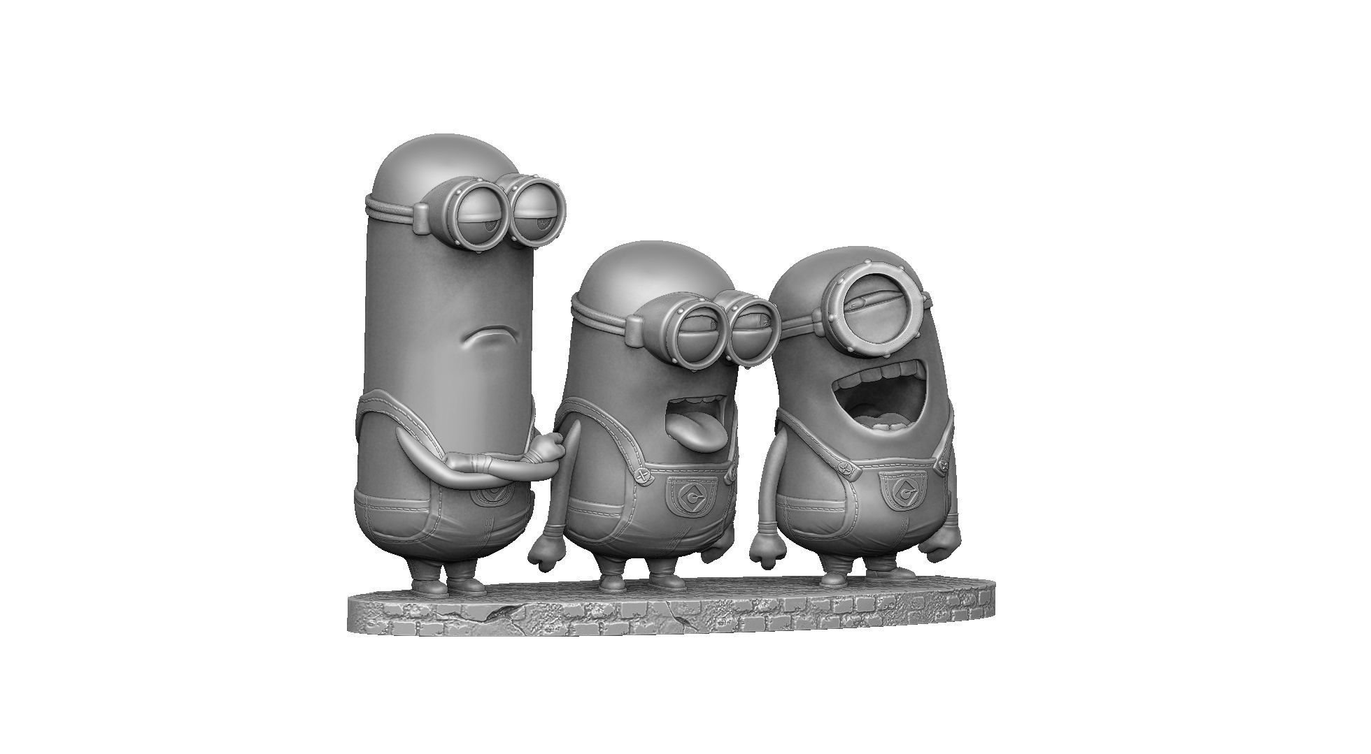 MINIONS FOR 3D PRINT STL OBJ 3D print model_5