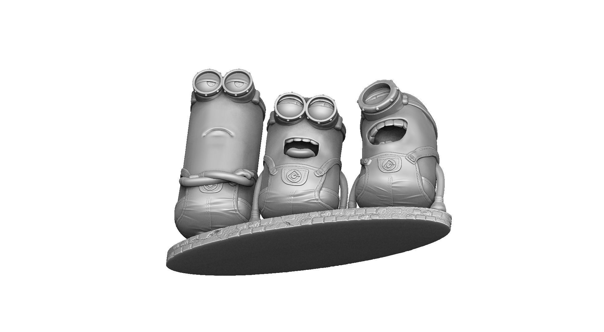 MINIONS FOR 3D PRINT STL OBJ 3D print model_7