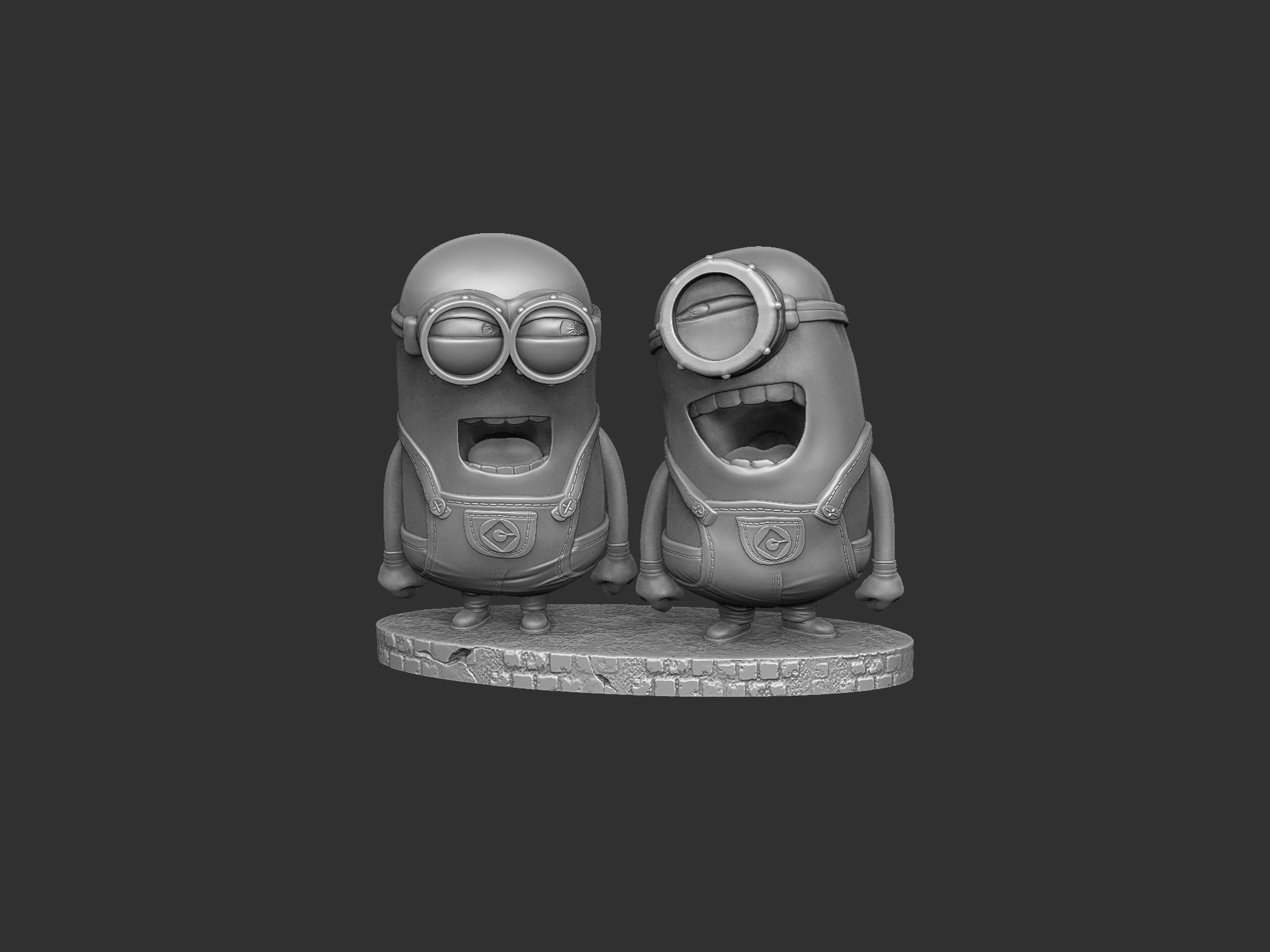 MINIONS FOR 3D PRINT STL OBJ 3D print model_17