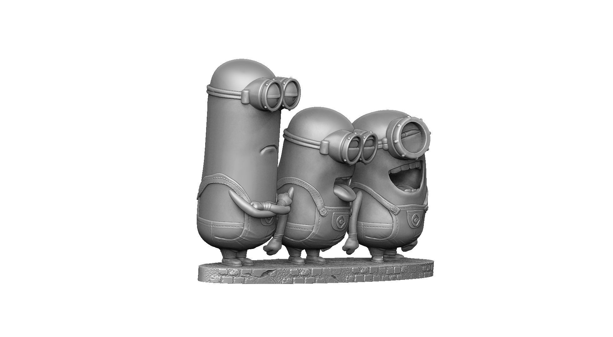 MINIONS FOR 3D PRINT STL OBJ 3D print model_6