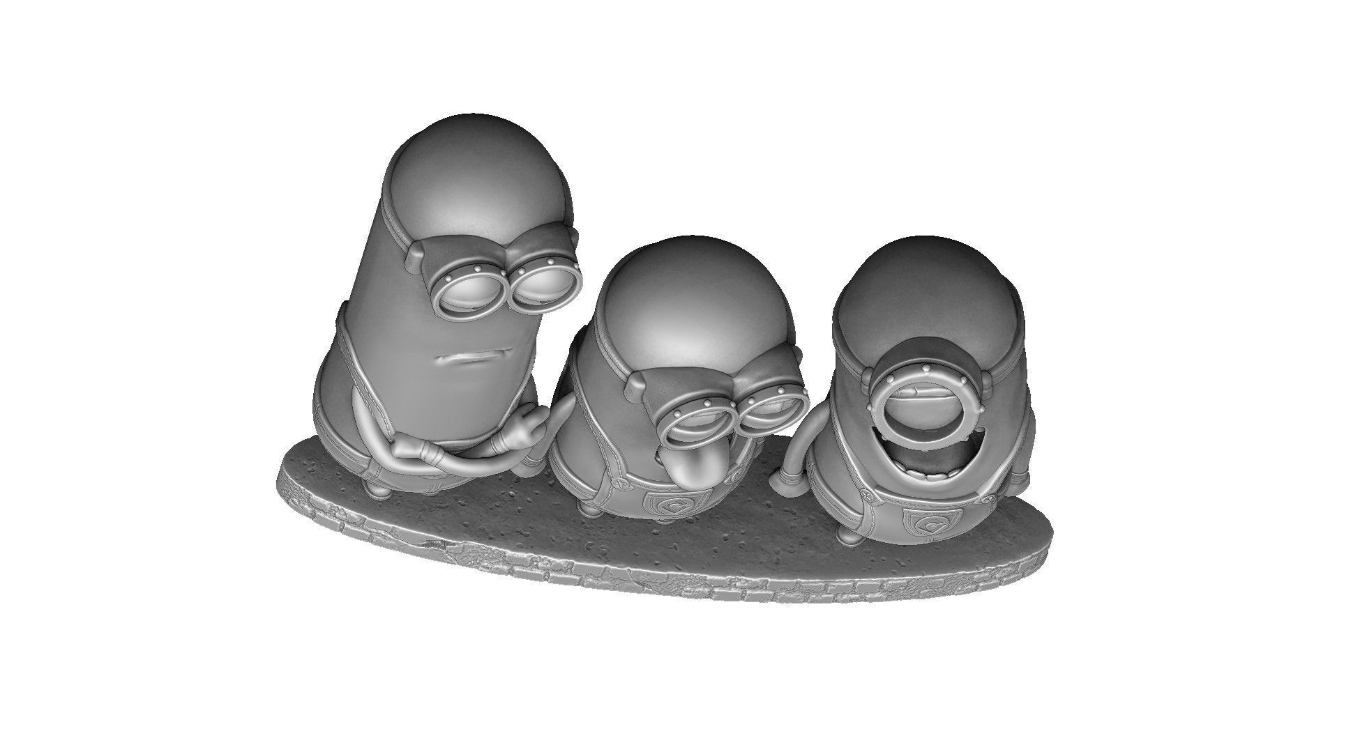 MINIONS FOR 3D PRINT STL OBJ 3D print model_11