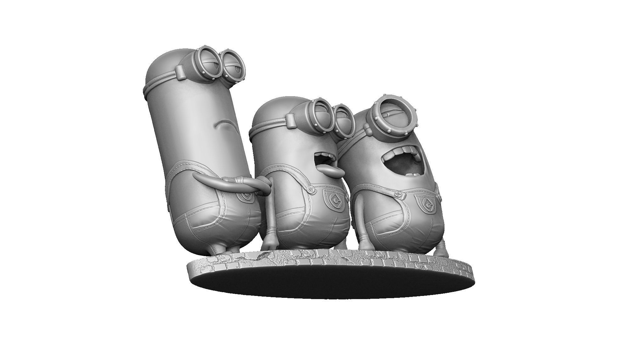 MINIONS FOR 3D PRINT STL OBJ 3D print model_13