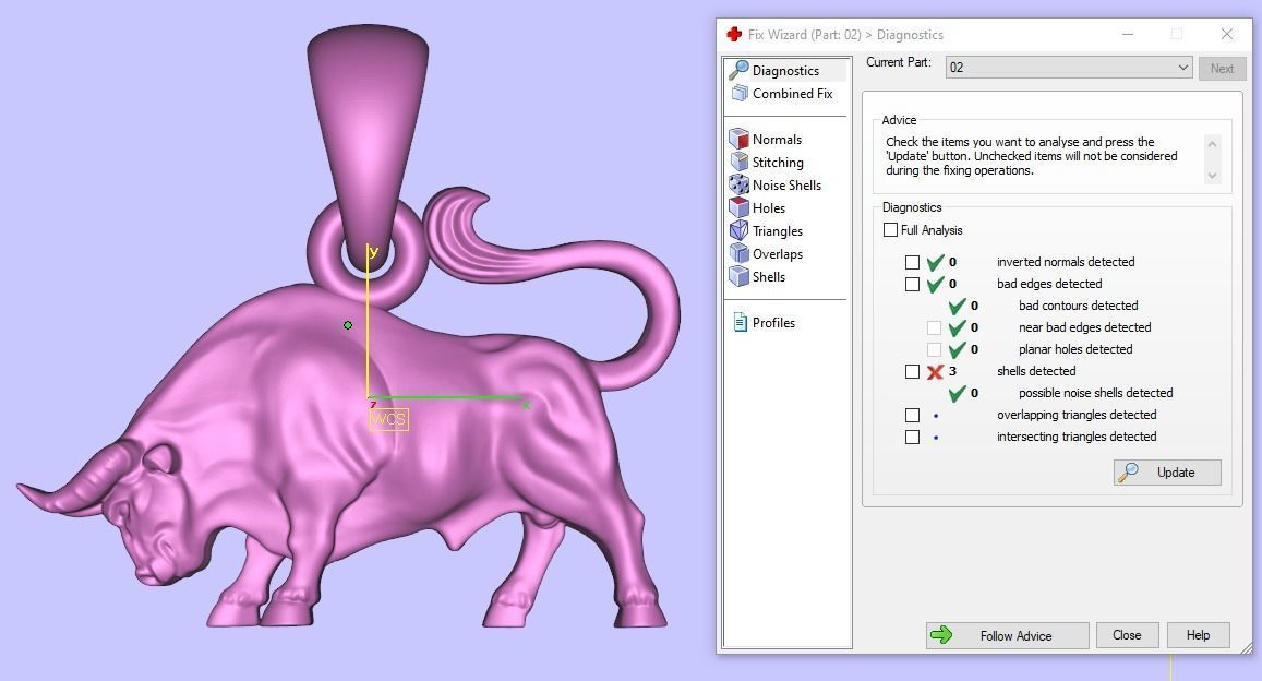 Taurus Pendant 3D print model_4