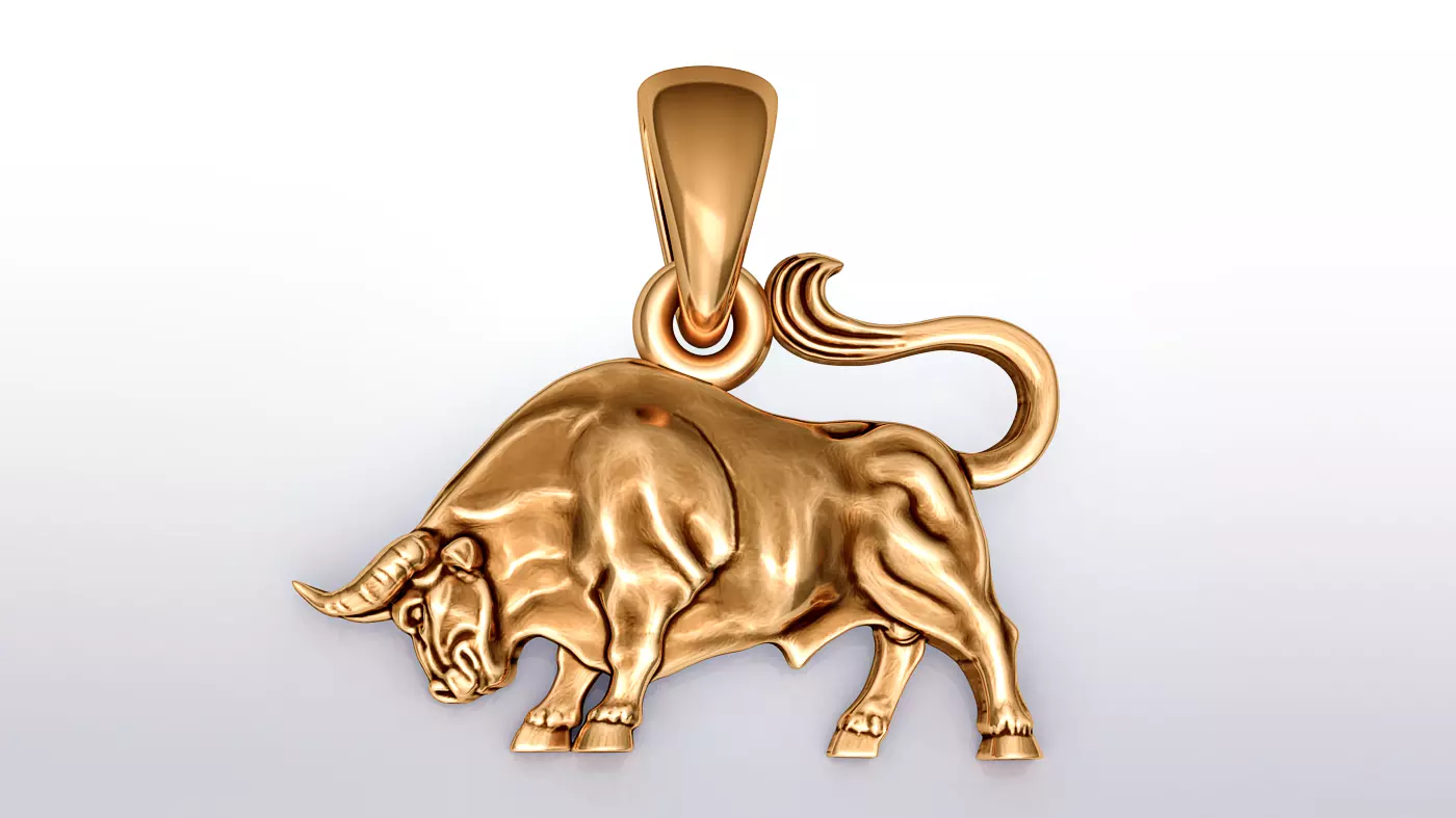 Taurus Pendant 3D print model_0