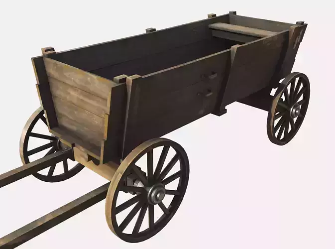 wooden cart 