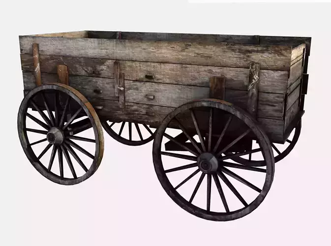 wooden cart 