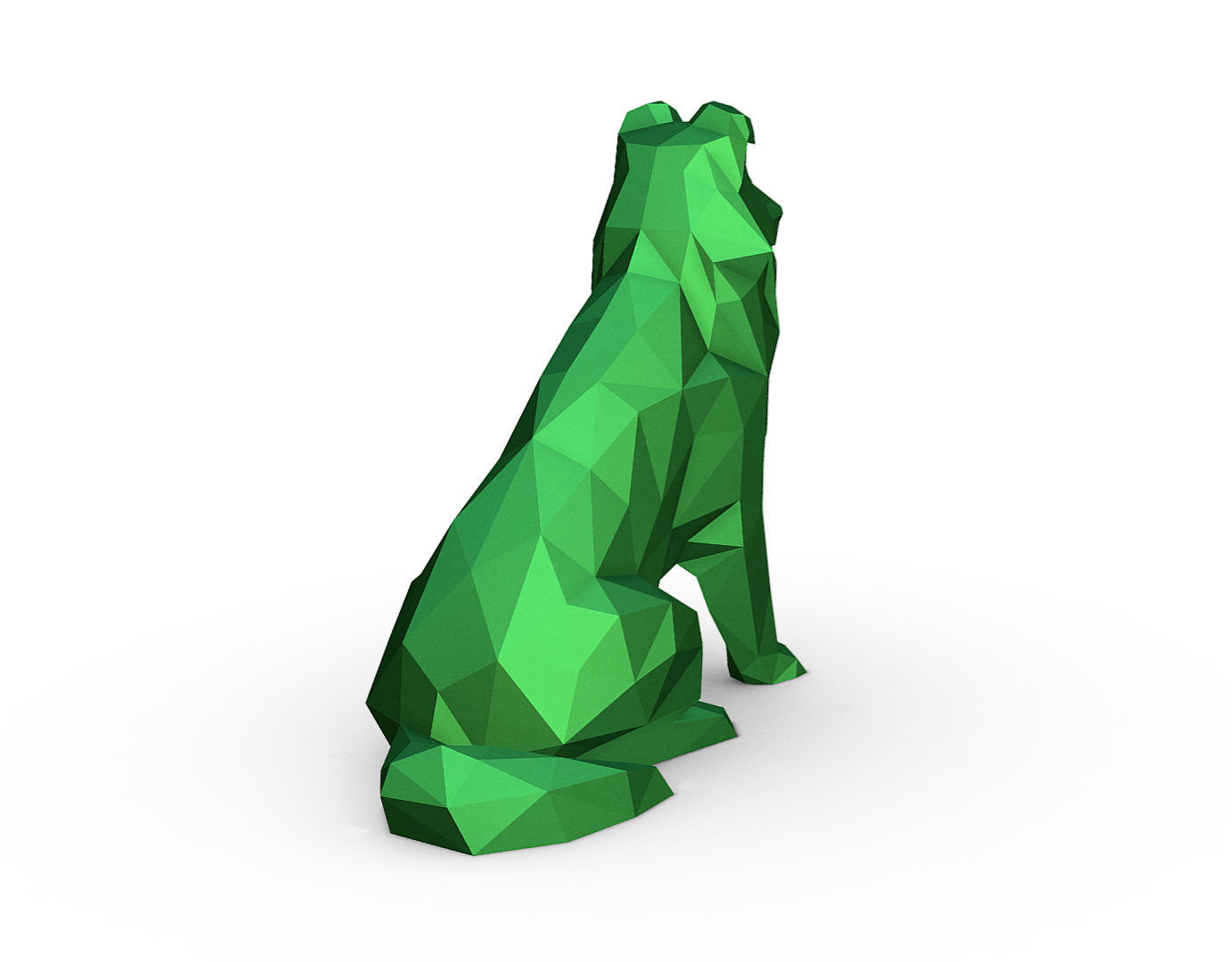 Shetland Shepherd  3D print model_3