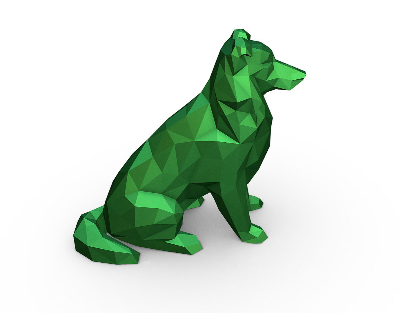 Shetland Shepherd  3D print model_4