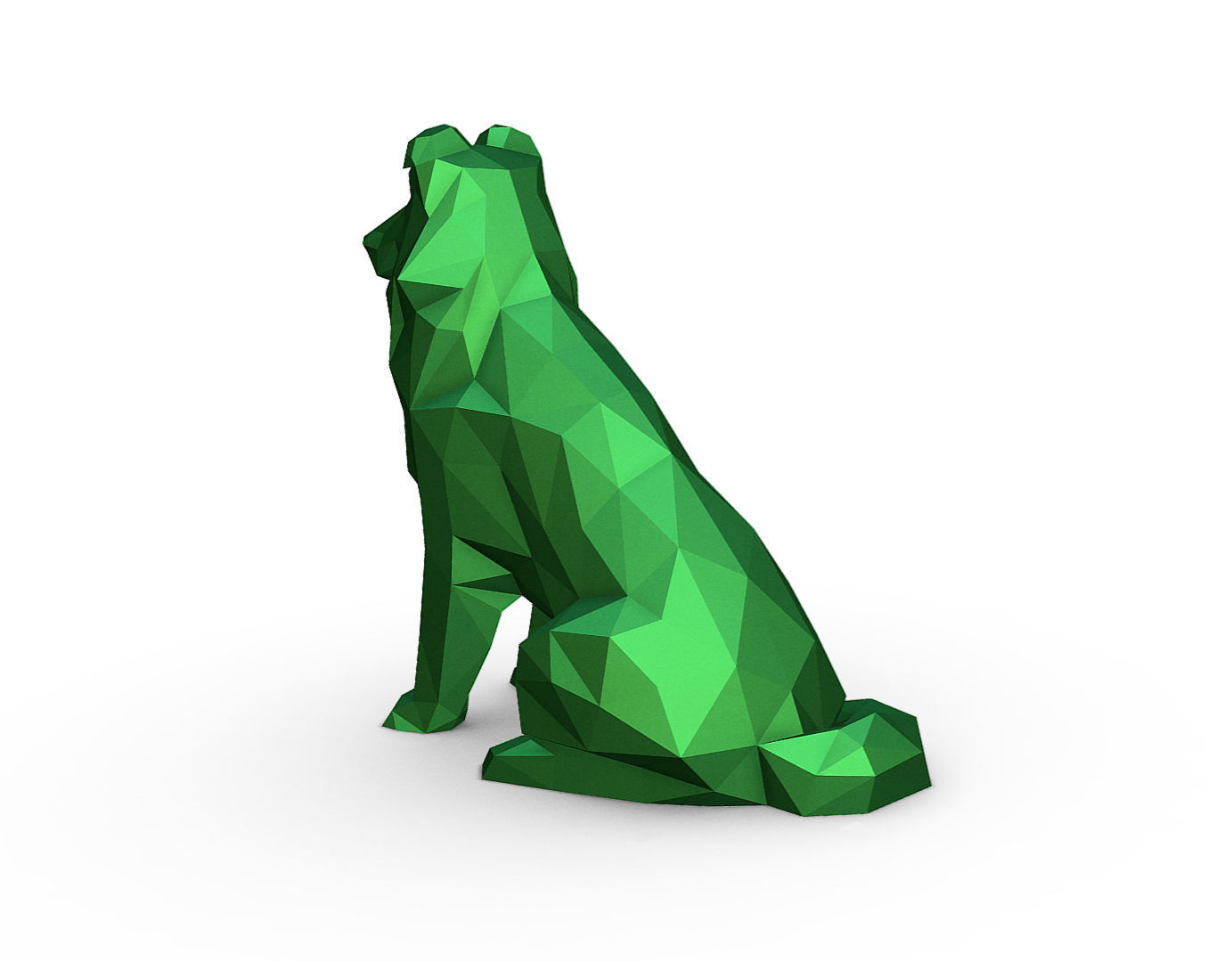 Shetland Shepherd  3D print model_2