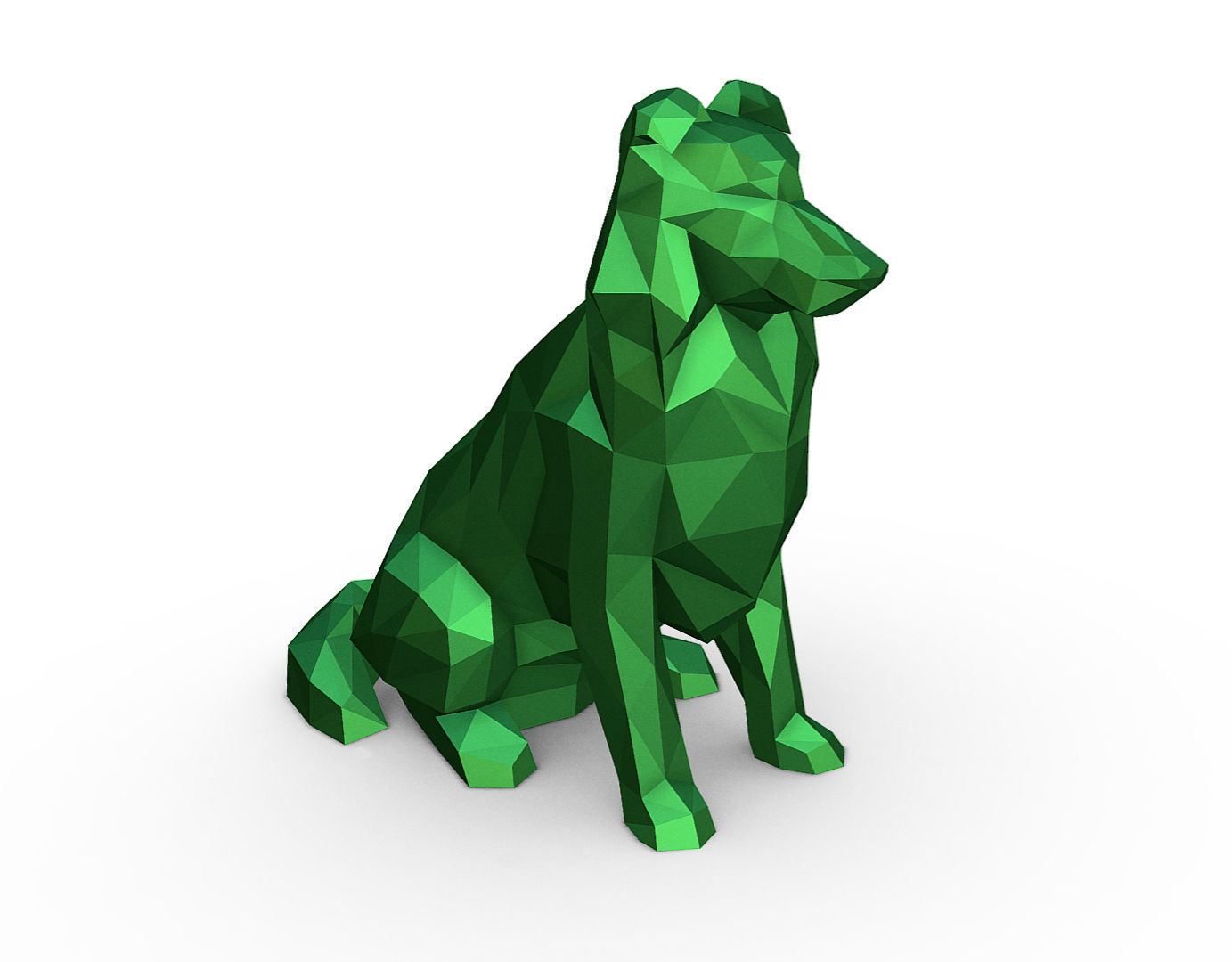 Shetland Shepherd  3D print model_5