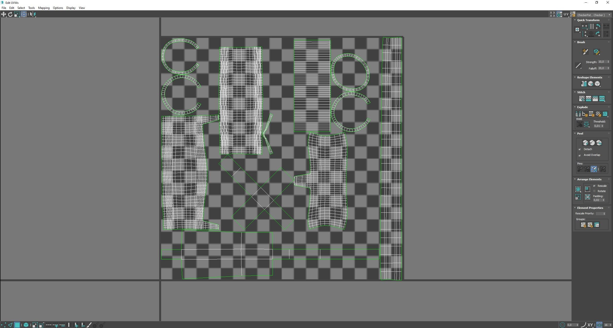 Medieval Torch  Low-poly 3D model_10