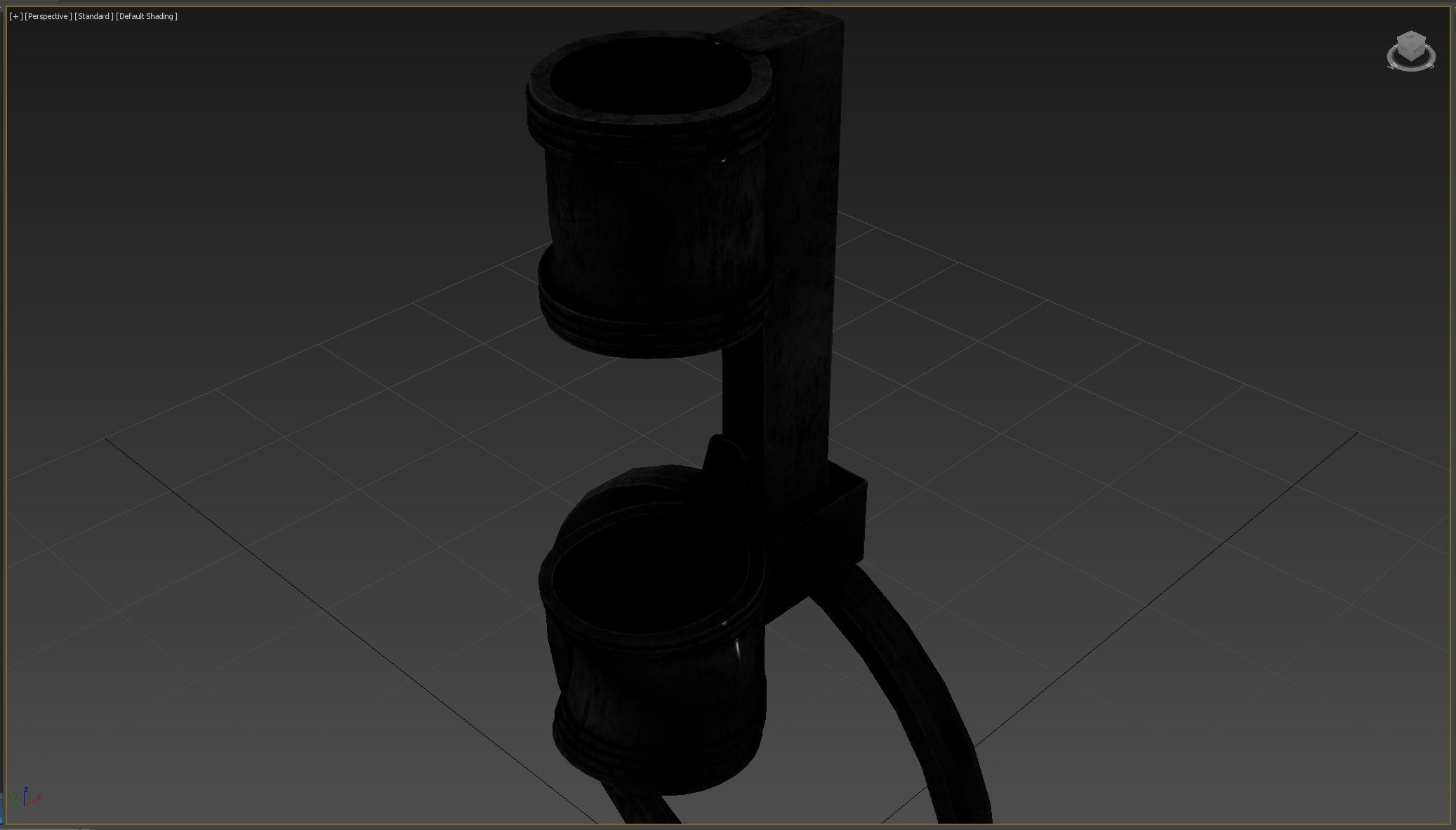 Medieval Torch  Low-poly 3D model_9