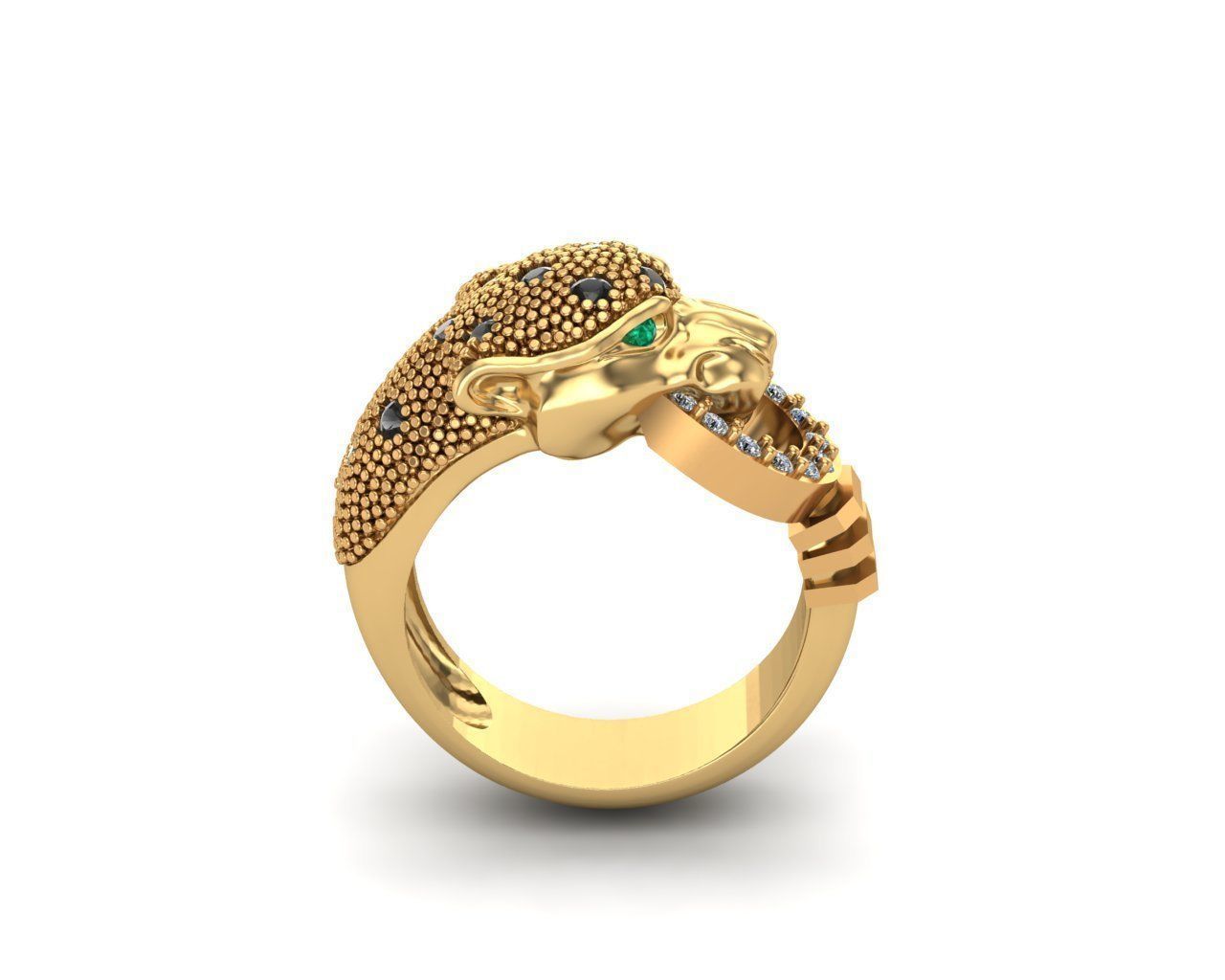 PANTHER-DIAMOND-ANILLO PANTERA 3D print model_4