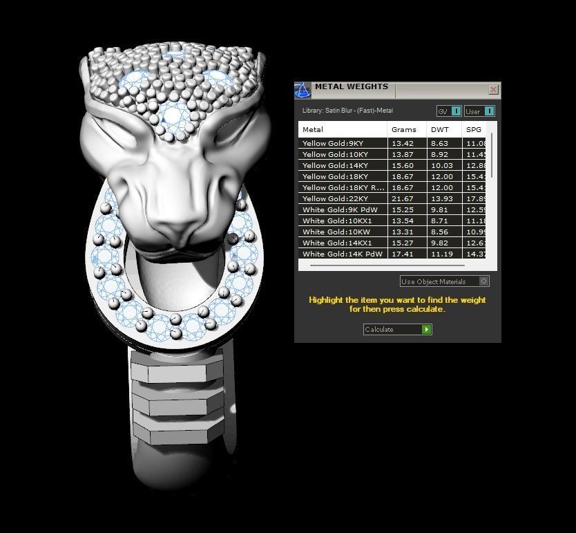 PANTHER-DIAMOND-ANILLO PANTERA 3D print model_3