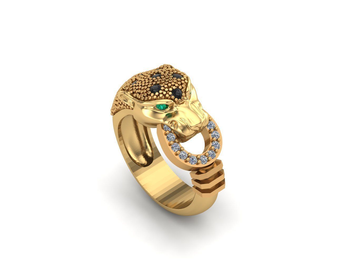 PANTHER-DIAMOND-ANILLO PANTERA 3D print model_5