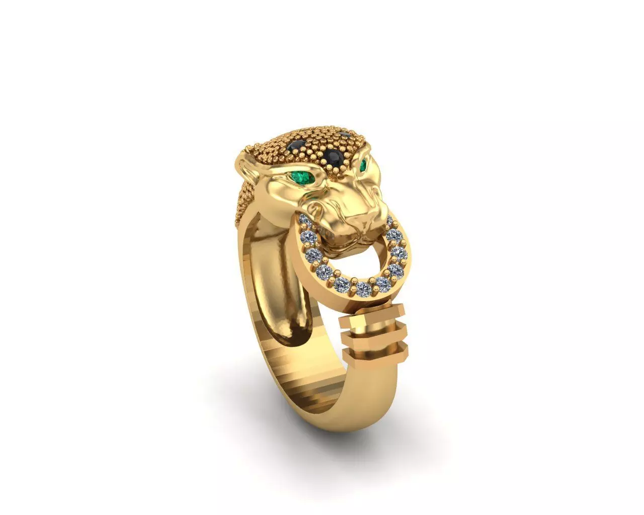 PANTHER-DIAMOND-ANILLO PANTERA 3D print model_0