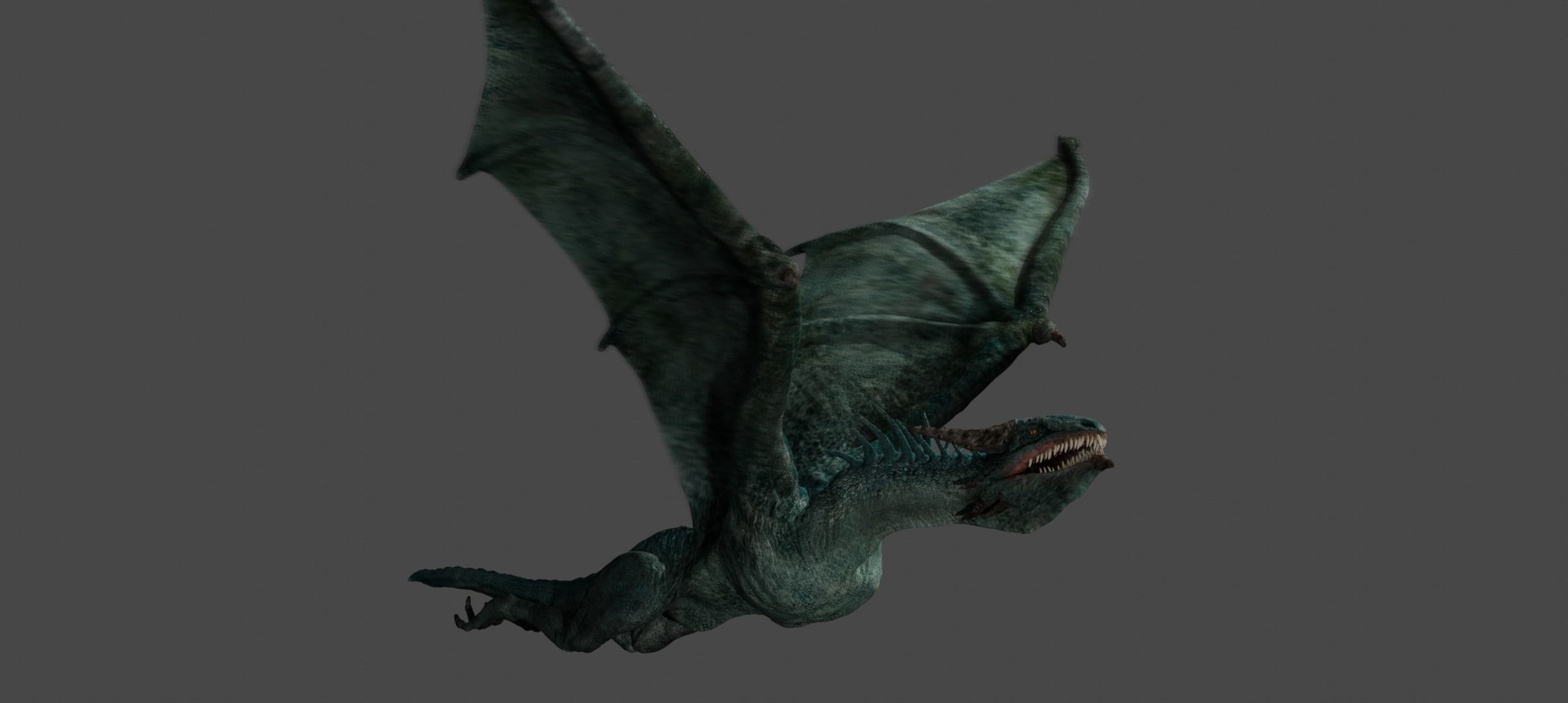 DRAGON BLENDER 2 Low-poly 3D model_4