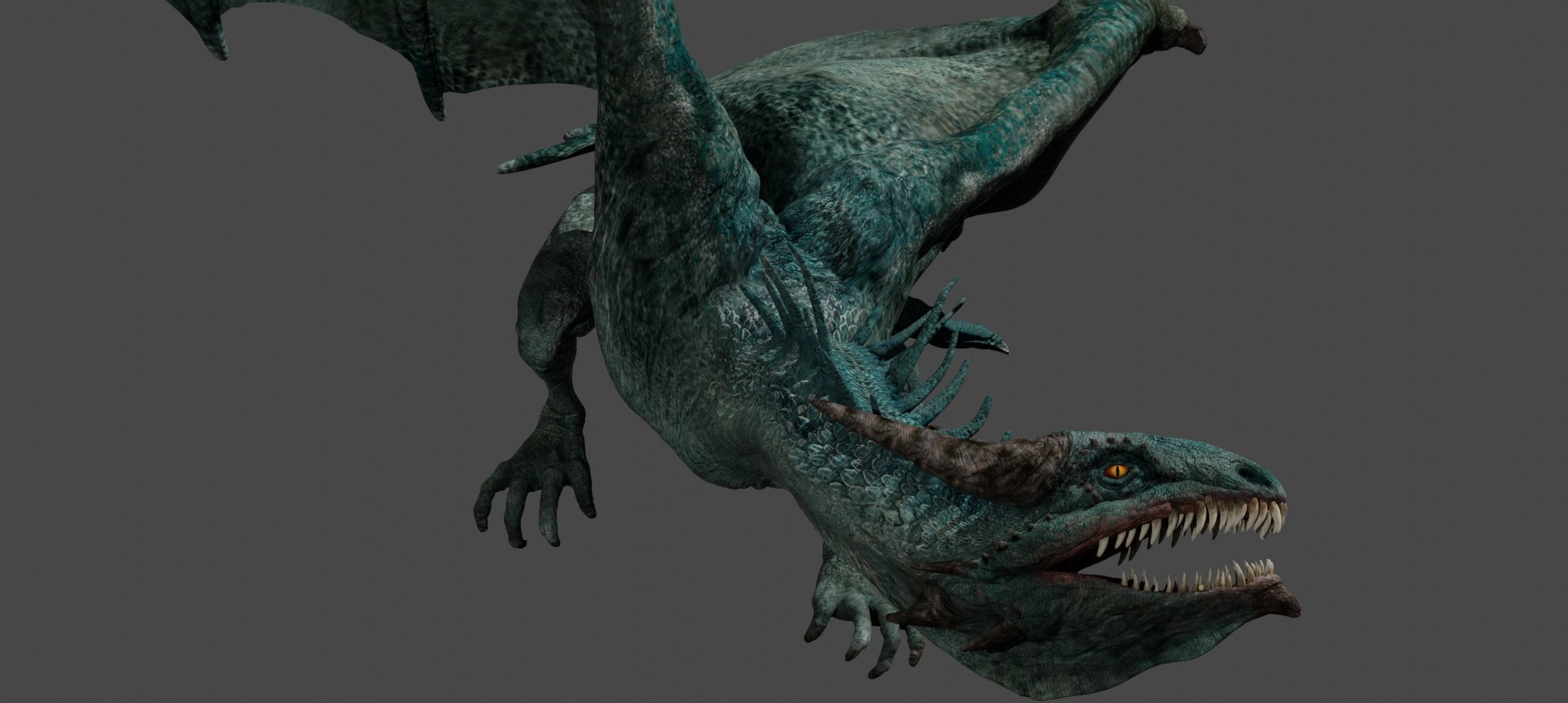 DRAGON BLENDER 2 Low-poly 3D model_5