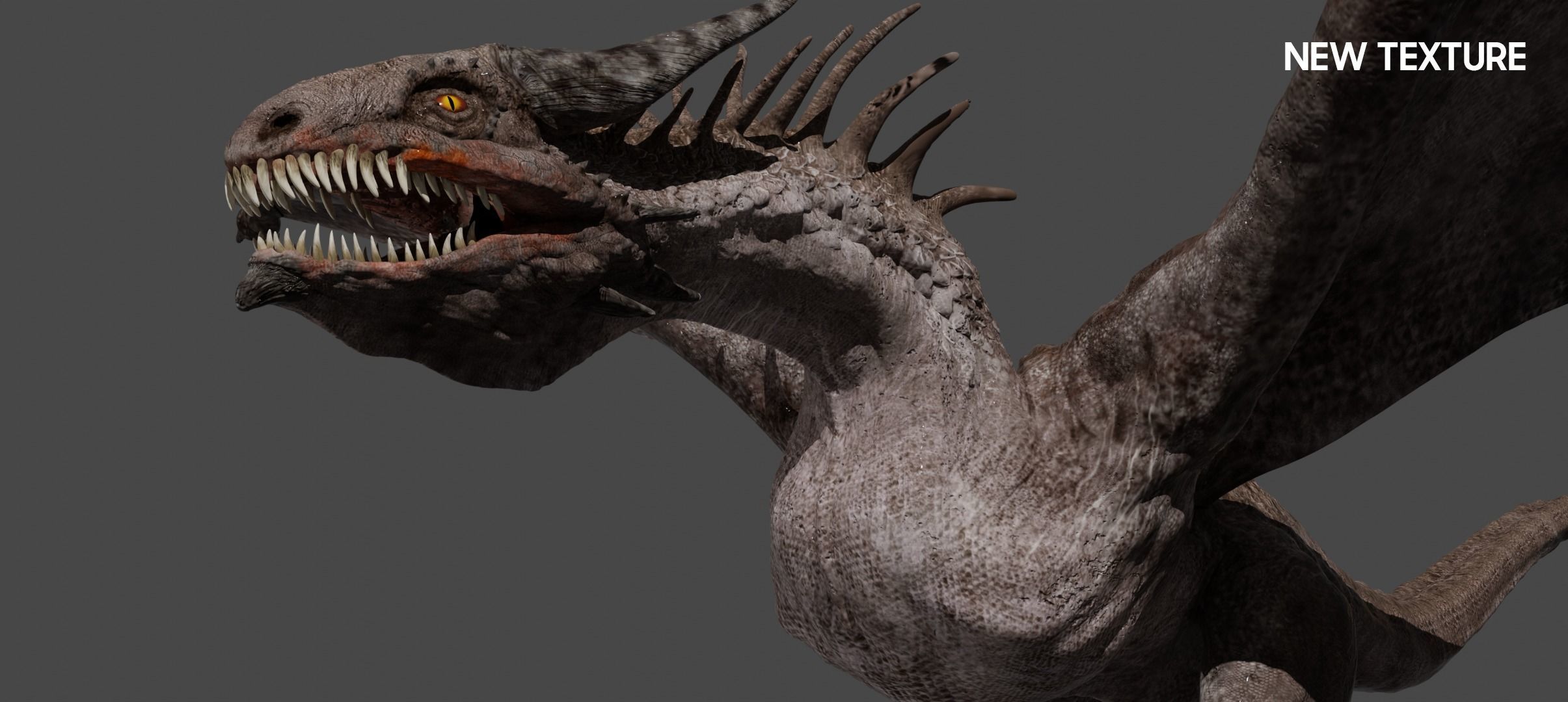 DRAGON BLENDER 2 Low-poly 3D model_2