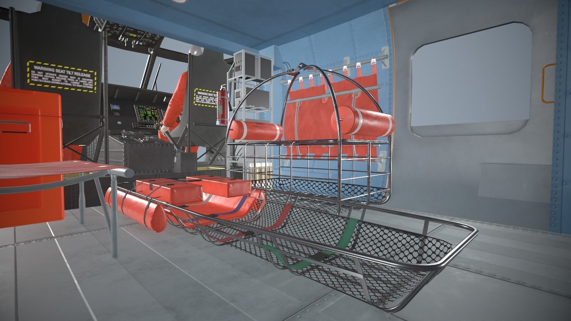Sikorsky MH-60T Jay Hawk Complex Animation Low-poly 3D model_17