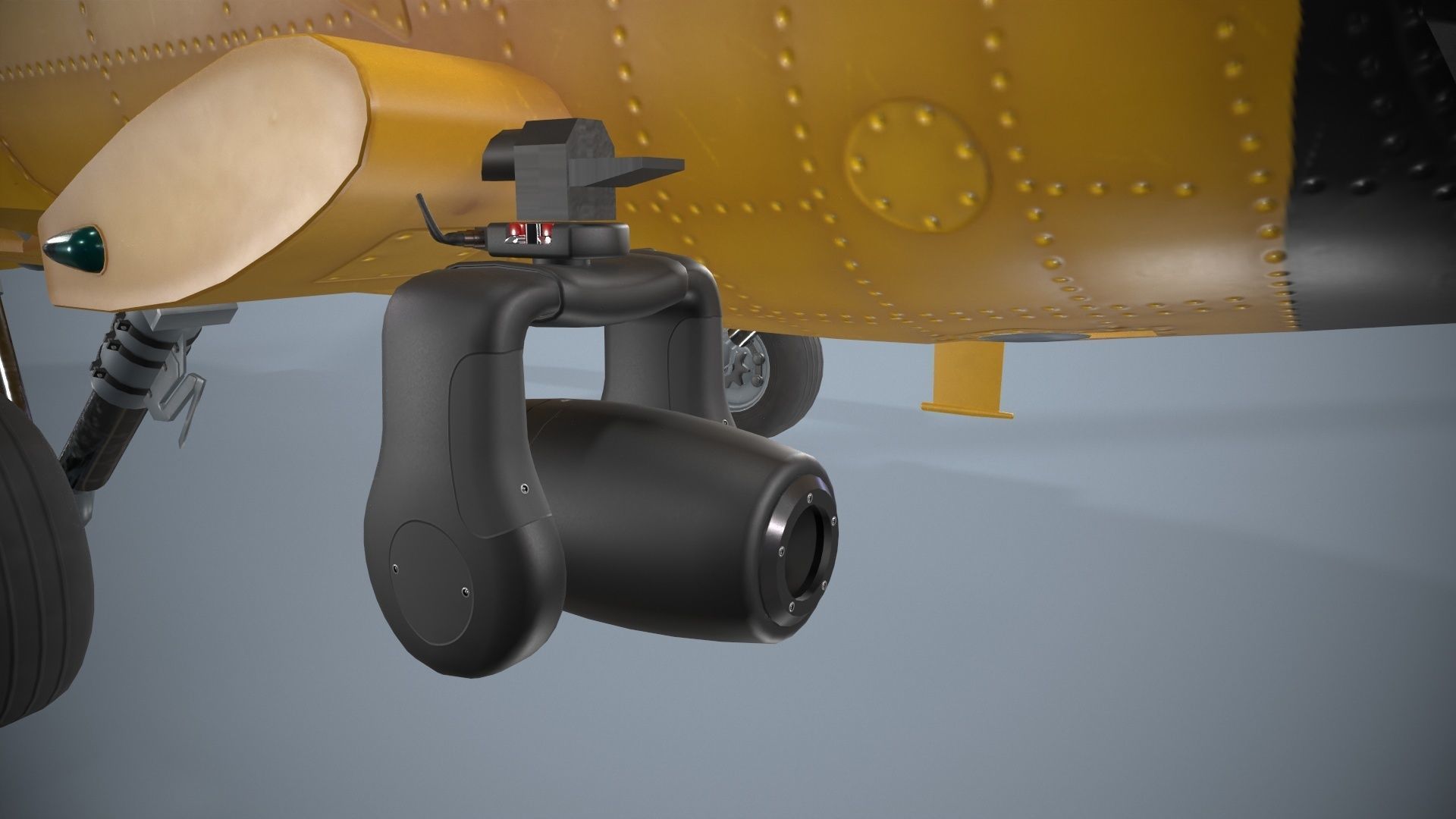 Sikorsky MH-60T Jay Hawk Complex Animation Low-poly 3D model_10