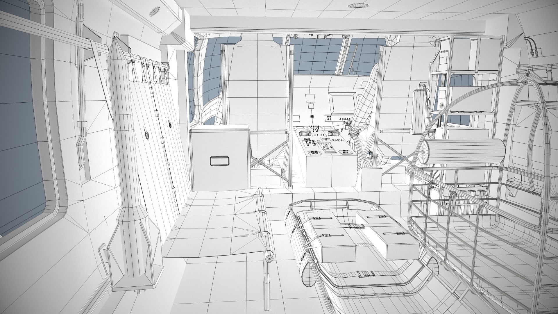 Sikorsky MH-60T Jay Hawk Complex Animation Low-poly 3D model_27