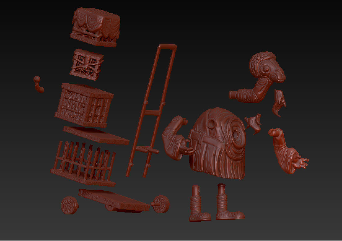 Articulated bobbajo   3D print model_2