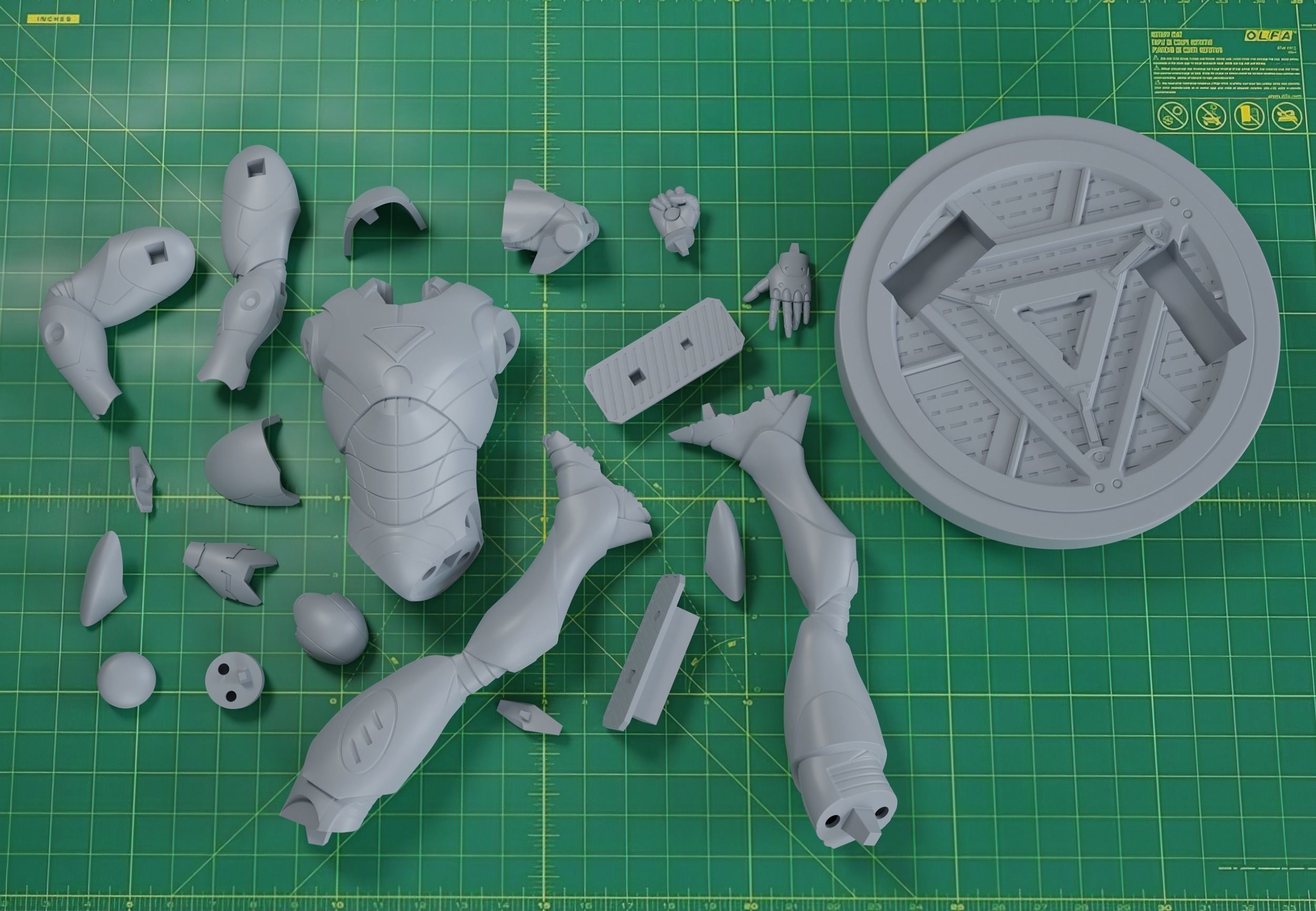 Iron man Extremis armor 3D print fan-art statue 3D print model_13