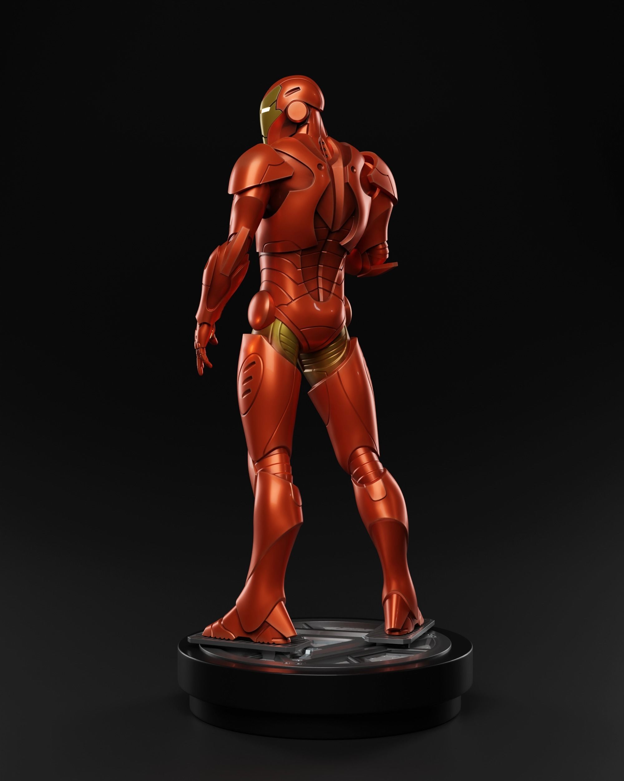 Iron man Extremis armor 3D print fan-art statue 3D print model_4