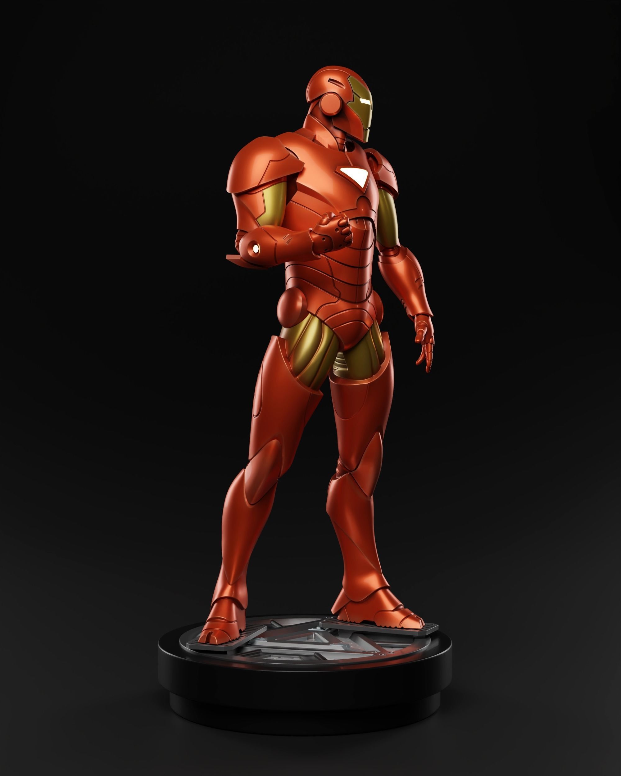 Iron man Extremis armor 3D print fan-art statue 3D print model_2