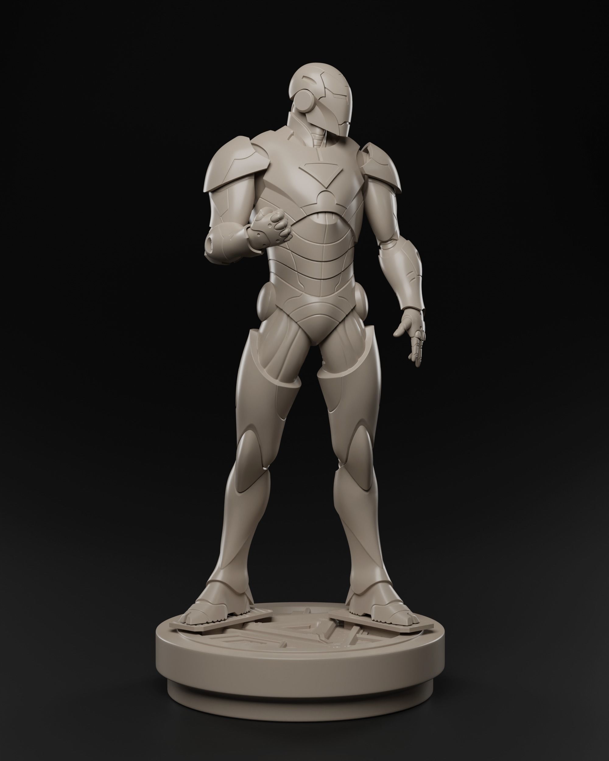 Iron man Extremis armor 3D print fan-art statue 3D print model_9