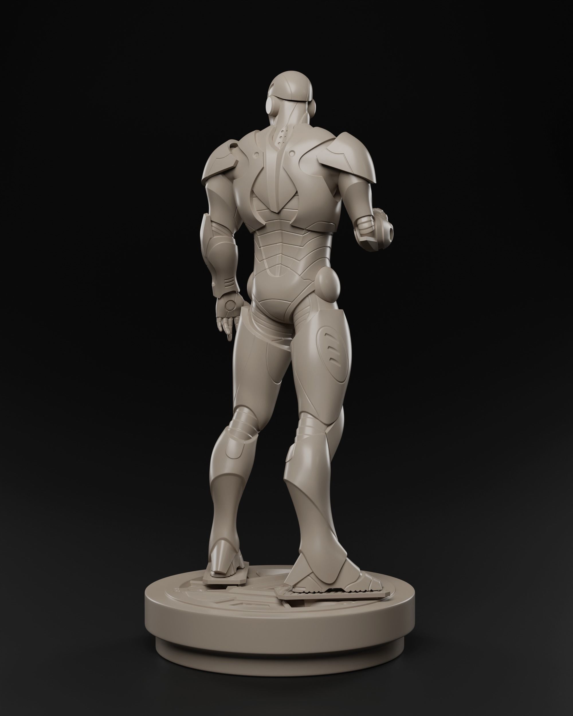 Iron man Extremis armor 3D print fan-art statue 3D print model_10