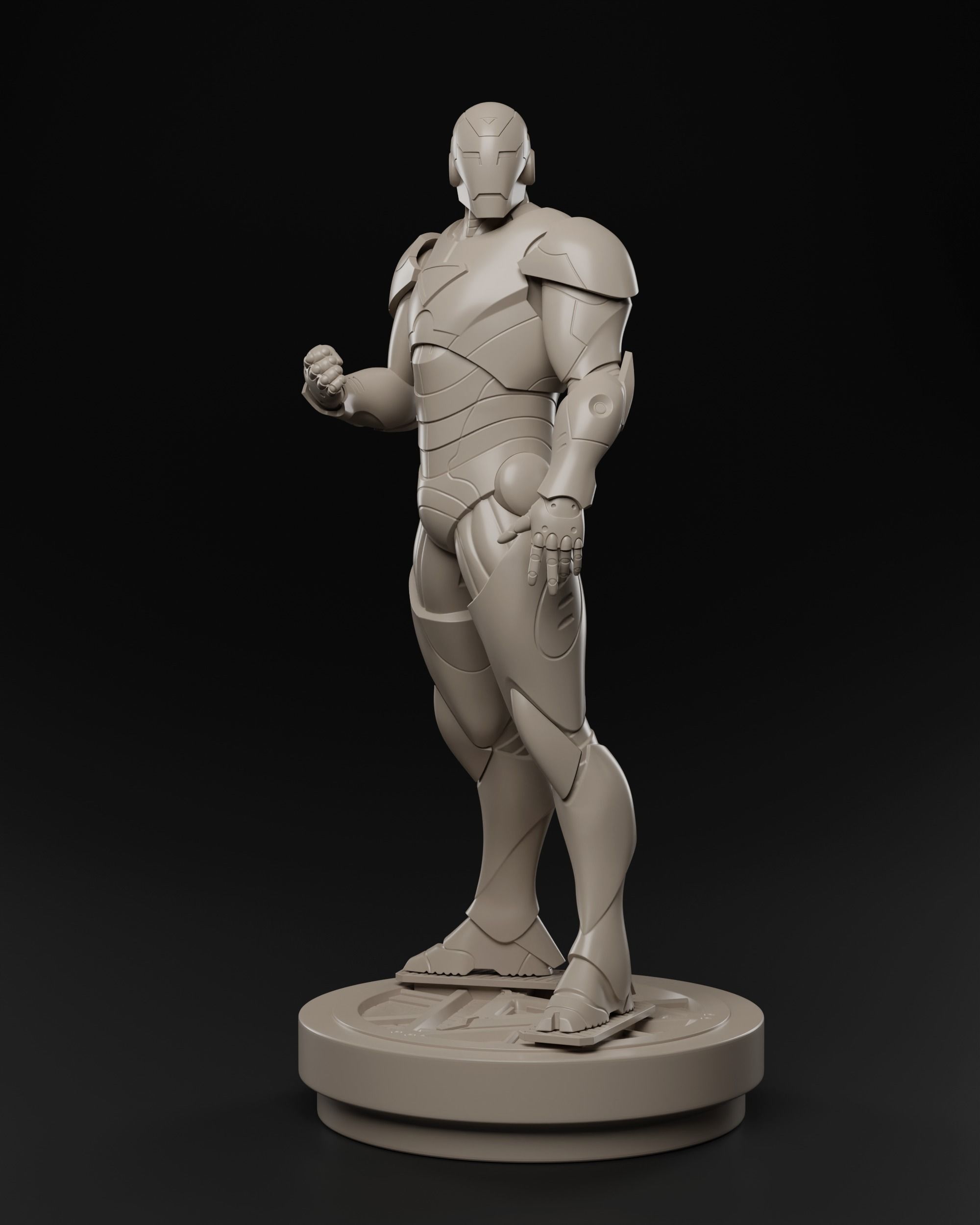 Iron man Extremis armor 3D print fan-art statue 3D print model_8