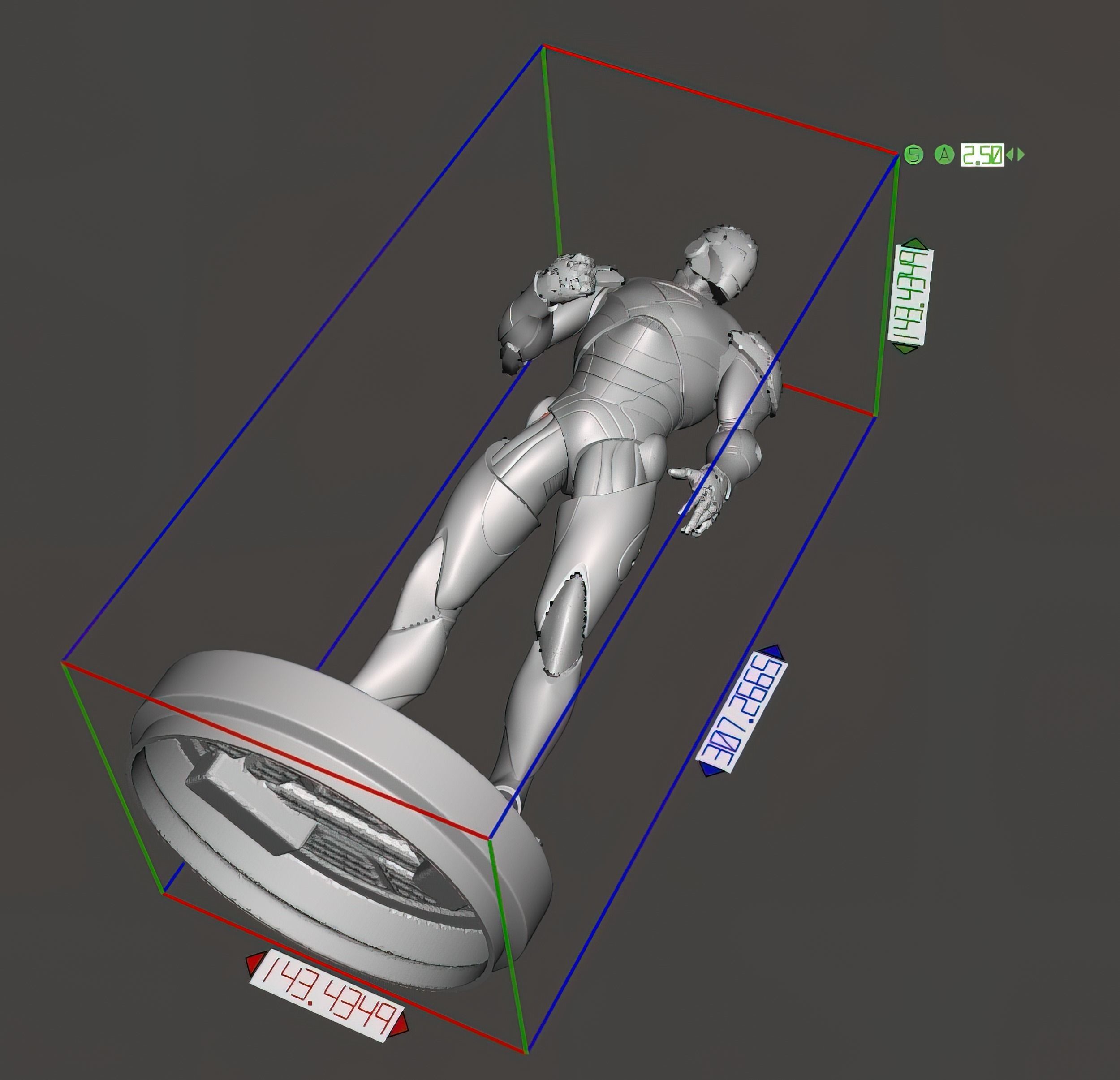 Iron man Extremis armor 3D print fan-art statue 3D print model_6