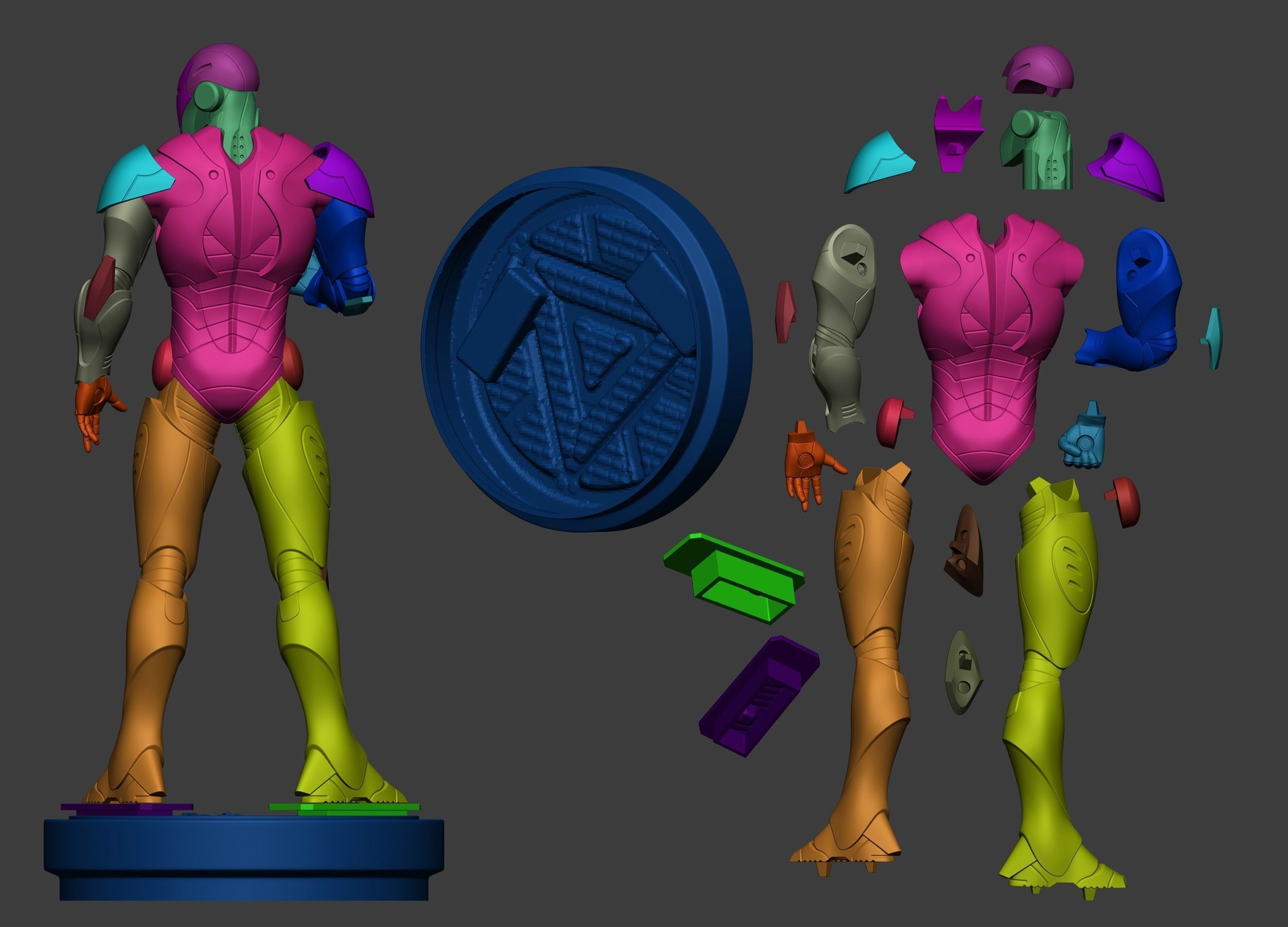 Iron man Extremis armor 3D print fan-art statue 3D print model_15