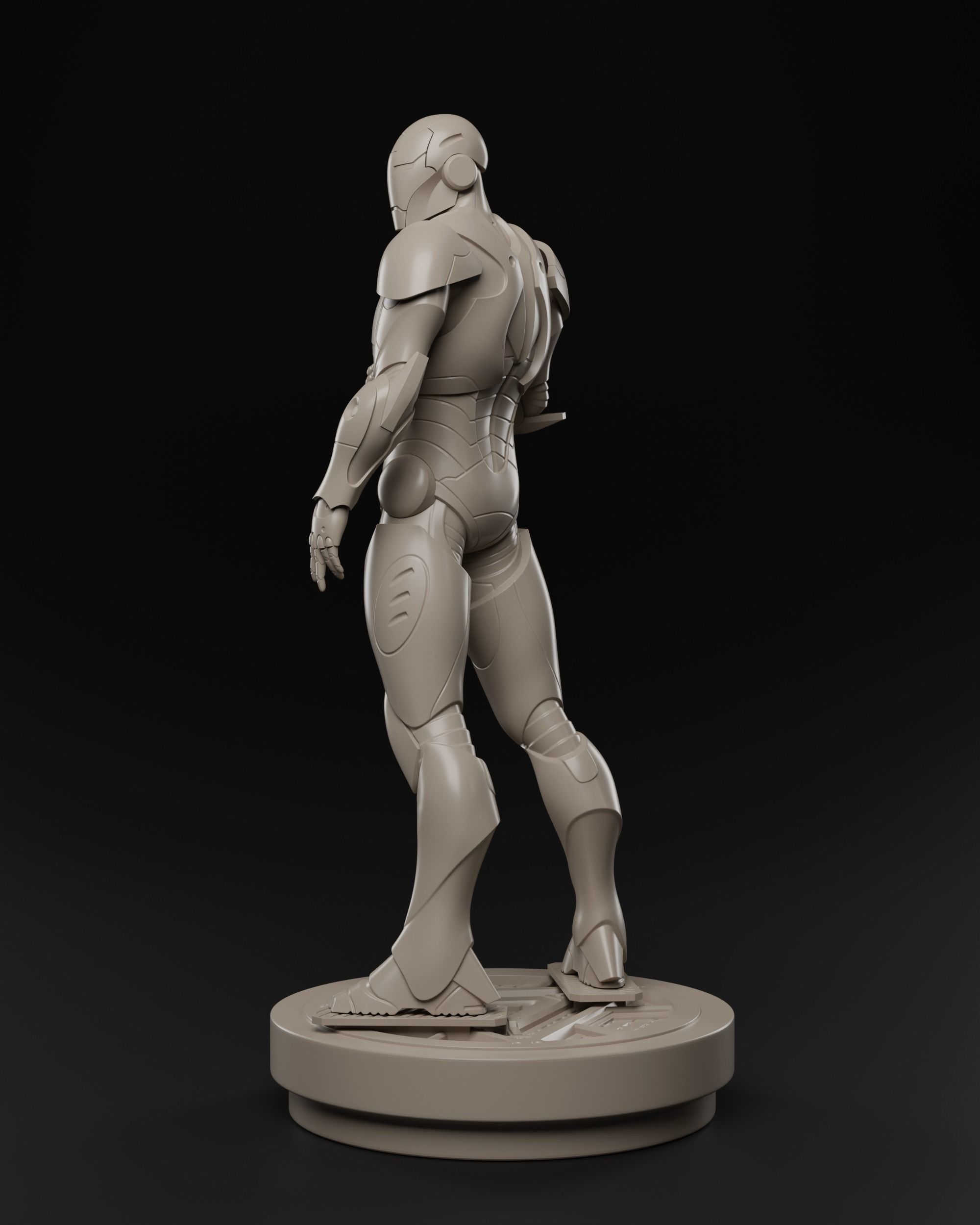 Iron man Extremis armor 3D print fan-art statue 3D print model_11